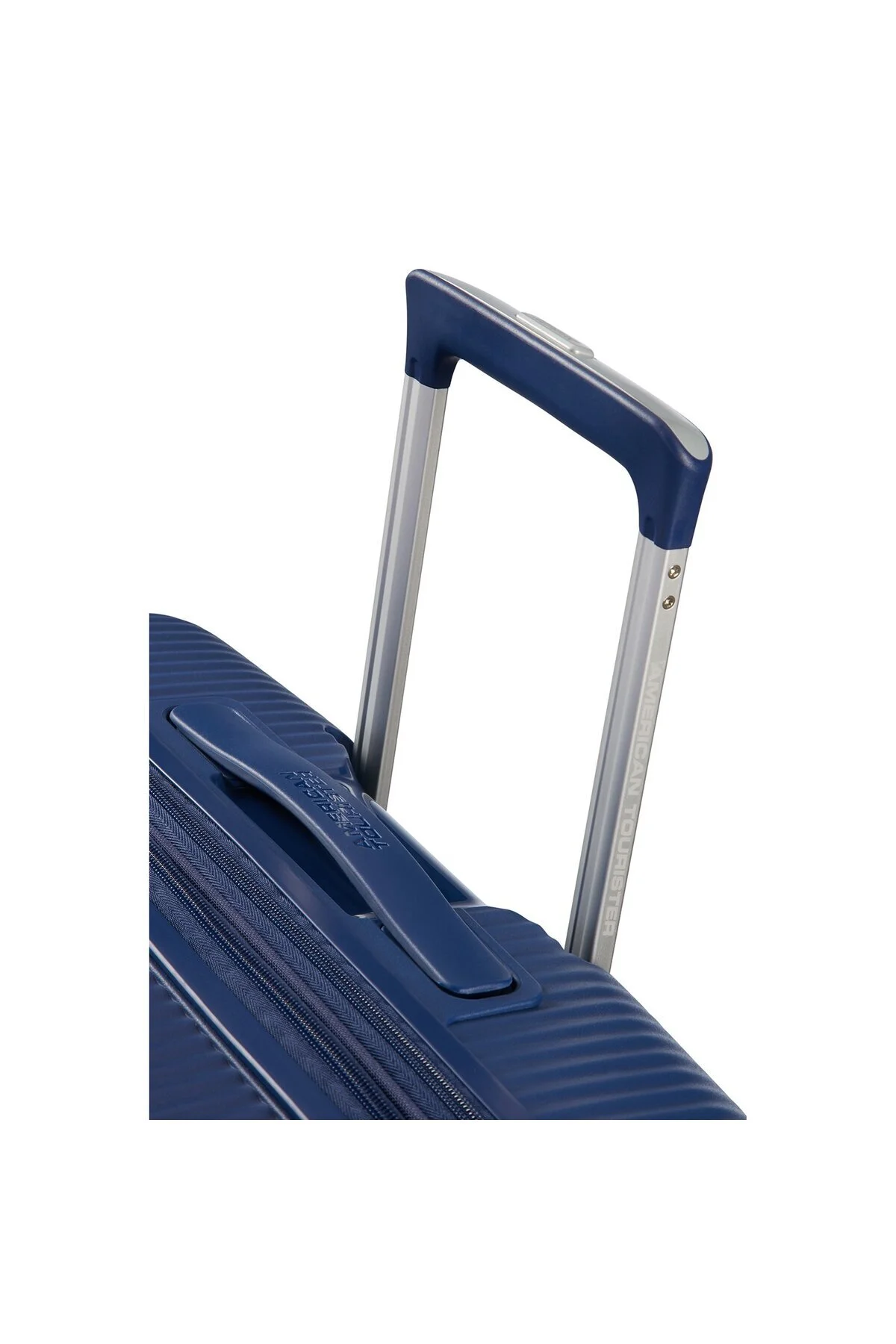 چمدان و ساک آبی مردانه زنانه Soundbox سخت 77 سانتی متری 11926 American Tourister