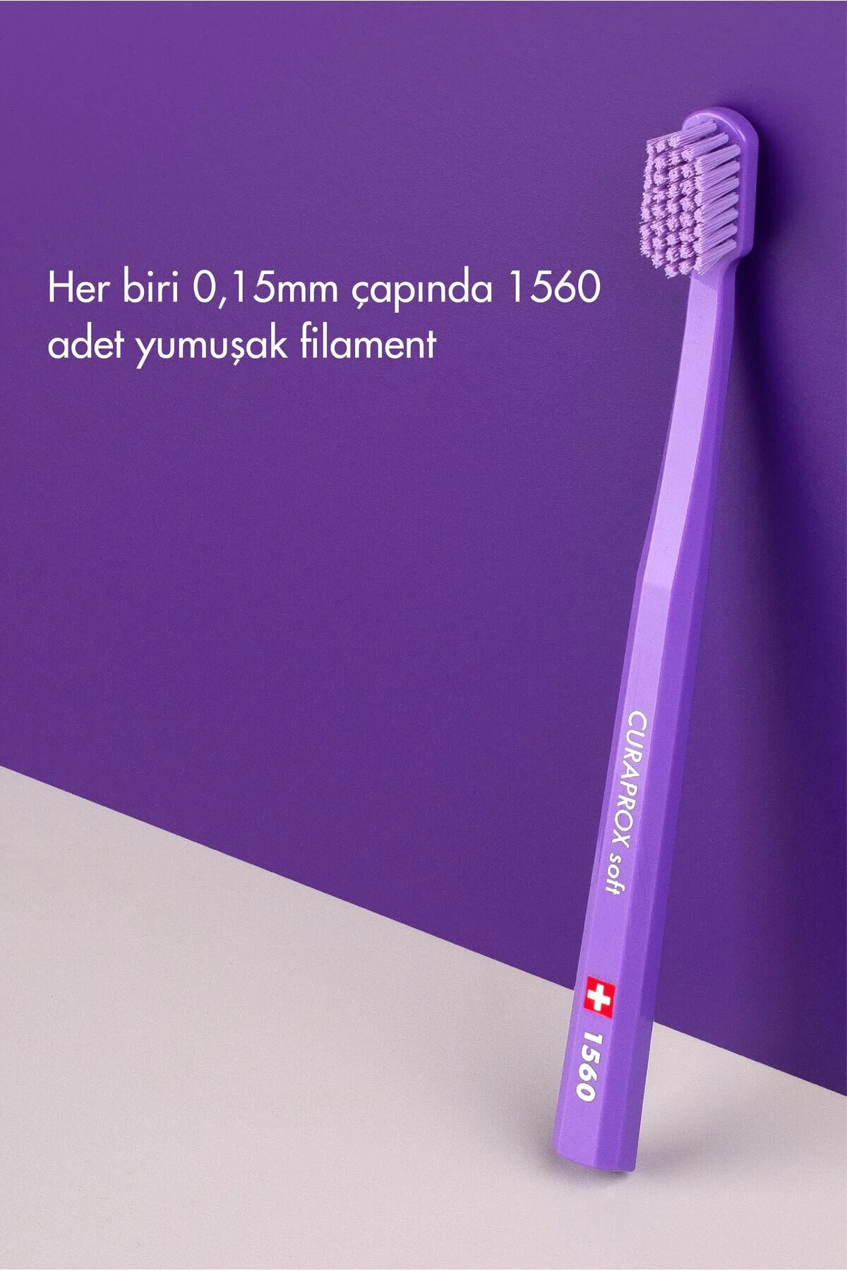 مسواک دستی 1560 نرم اورجینال Curaprox