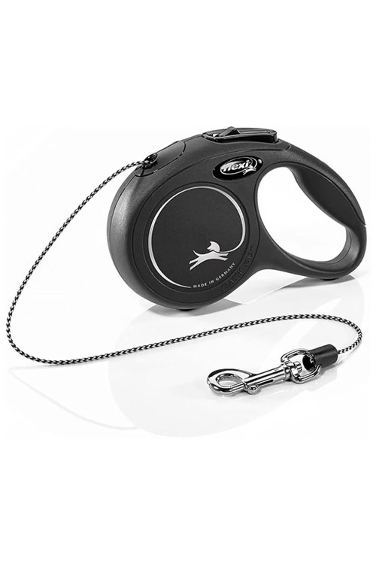 Flexi جدید کلاسیک سیاه و سفید طناب اتوماتیک گربه قلاده سگ Xs 8 کیلوگرم 3 متر ADFL-100