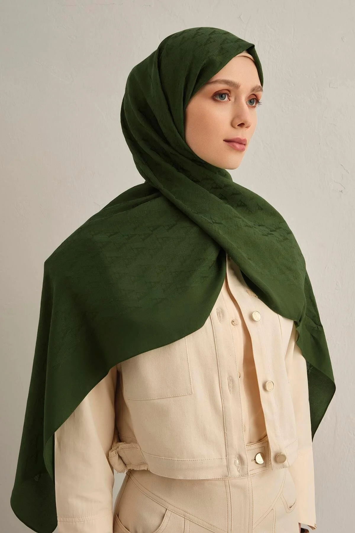 شال سبز زنانه پامورا 3 49 اورجینال Armine