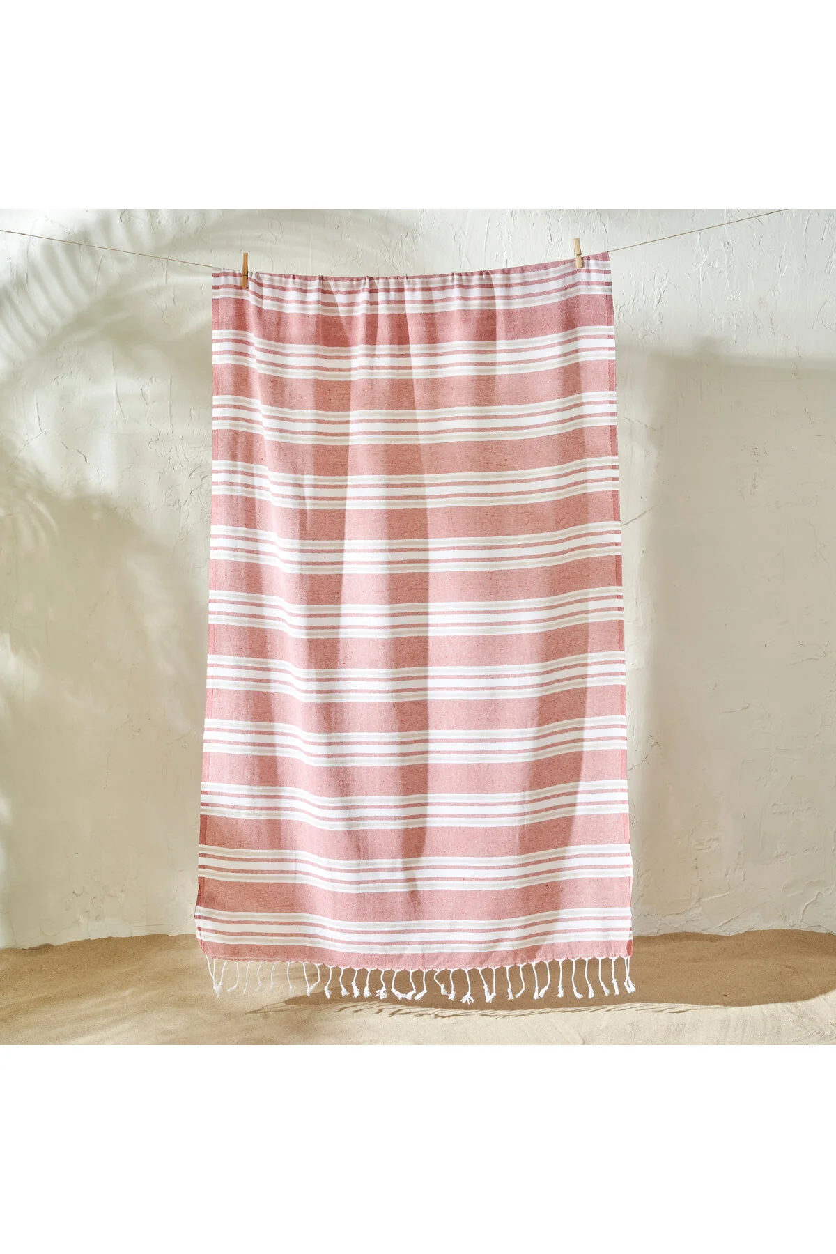 پَشتِمال حوله سنتی کاشی PESMAL STRIPE 100 ٪ 90X160 سانتی متر Bella Maison