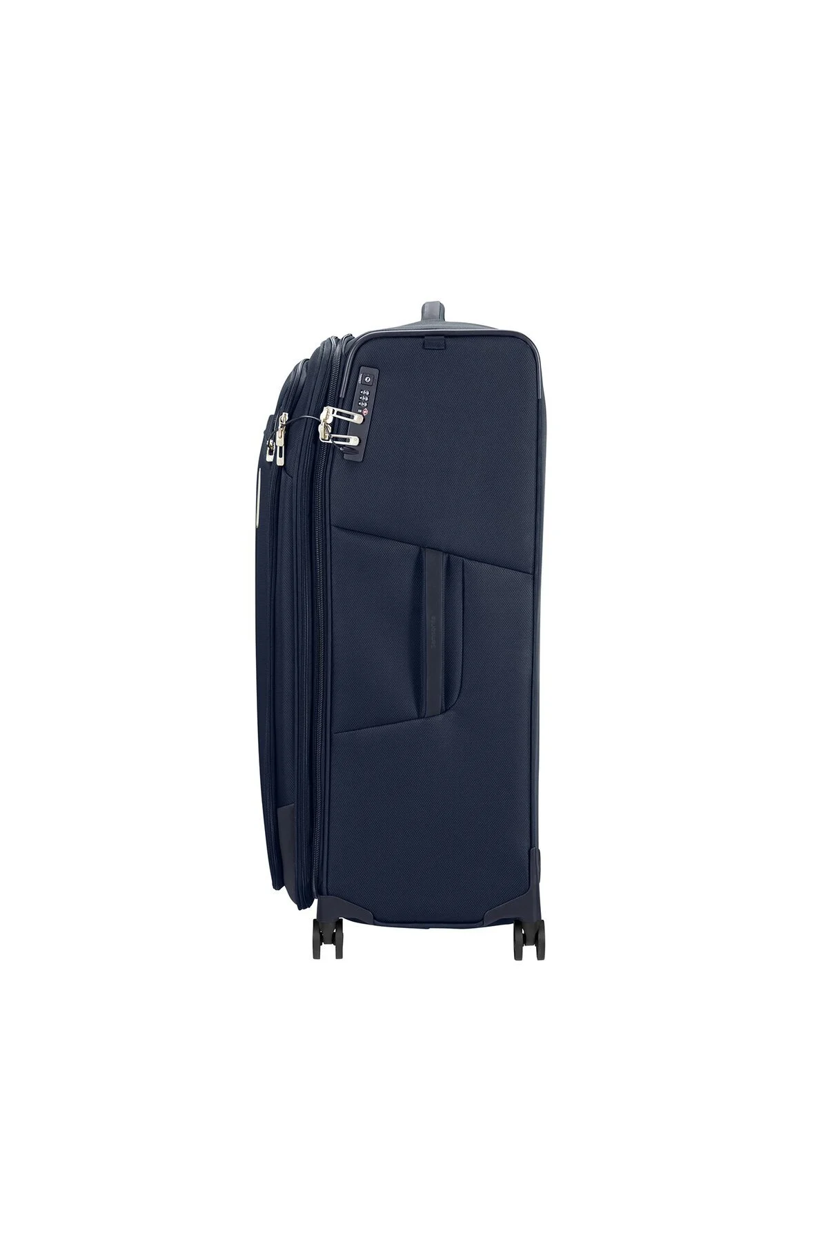 چمدان و ساک آبی مردانه زنانه 82 سانتی متر با 4 چرخ اندازه بزرگ Samsonite
