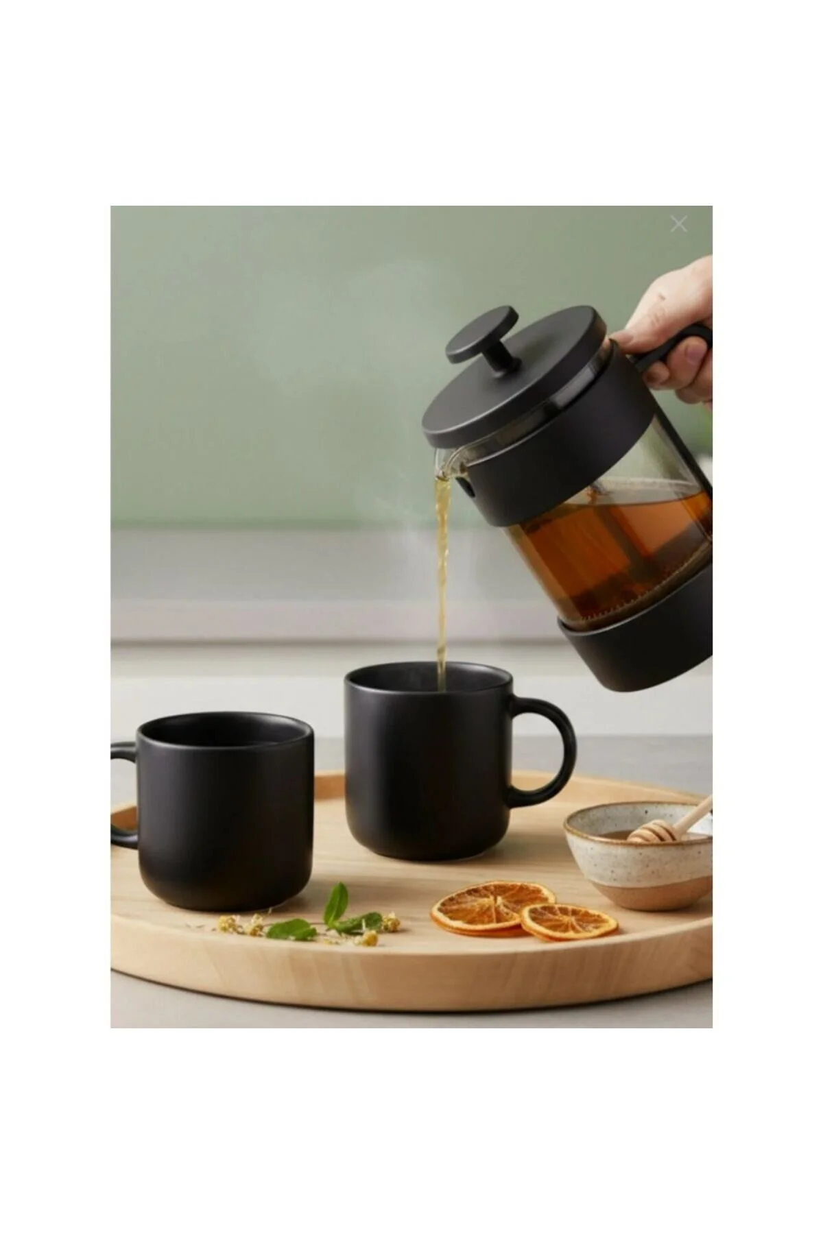 فرنچ پرس سیاه پلاستیک 7202 350 میل مطبوعات فرانسوی  Mulier