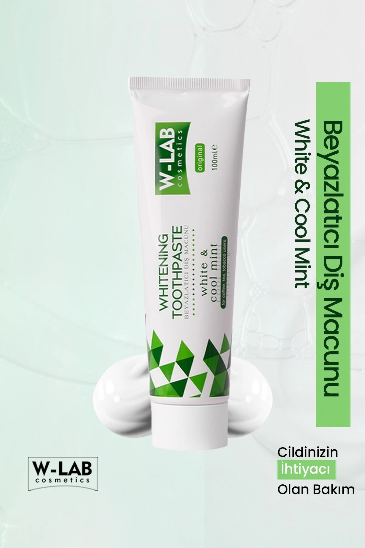 خمیردندان سفید کردن 100 میل W-Lab Kozmetik
