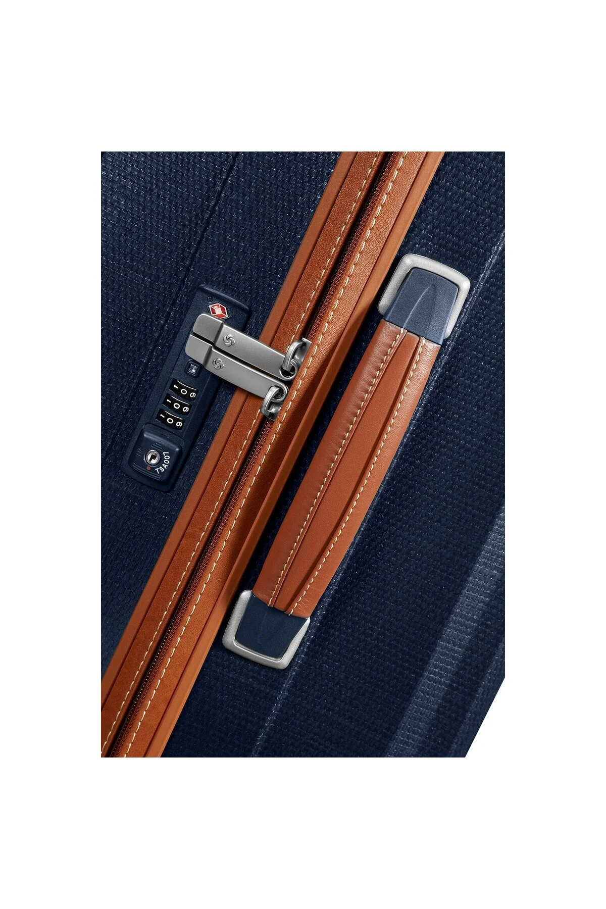 چمدان و ساک آبی مردانه زنانه LITE CUBE DLX 4 چرخ بزرگ 82 سانتی متر Samsonite