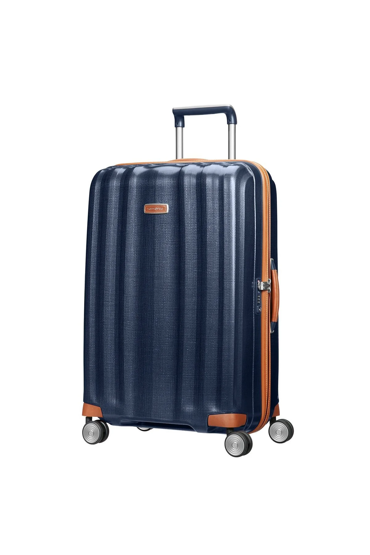 چمدان و ساک آبی مردانه زنانه LITE CUBE DLX 4 چرخ 76 سانتی متر اسپینر اندازه بزرگ Samsonite