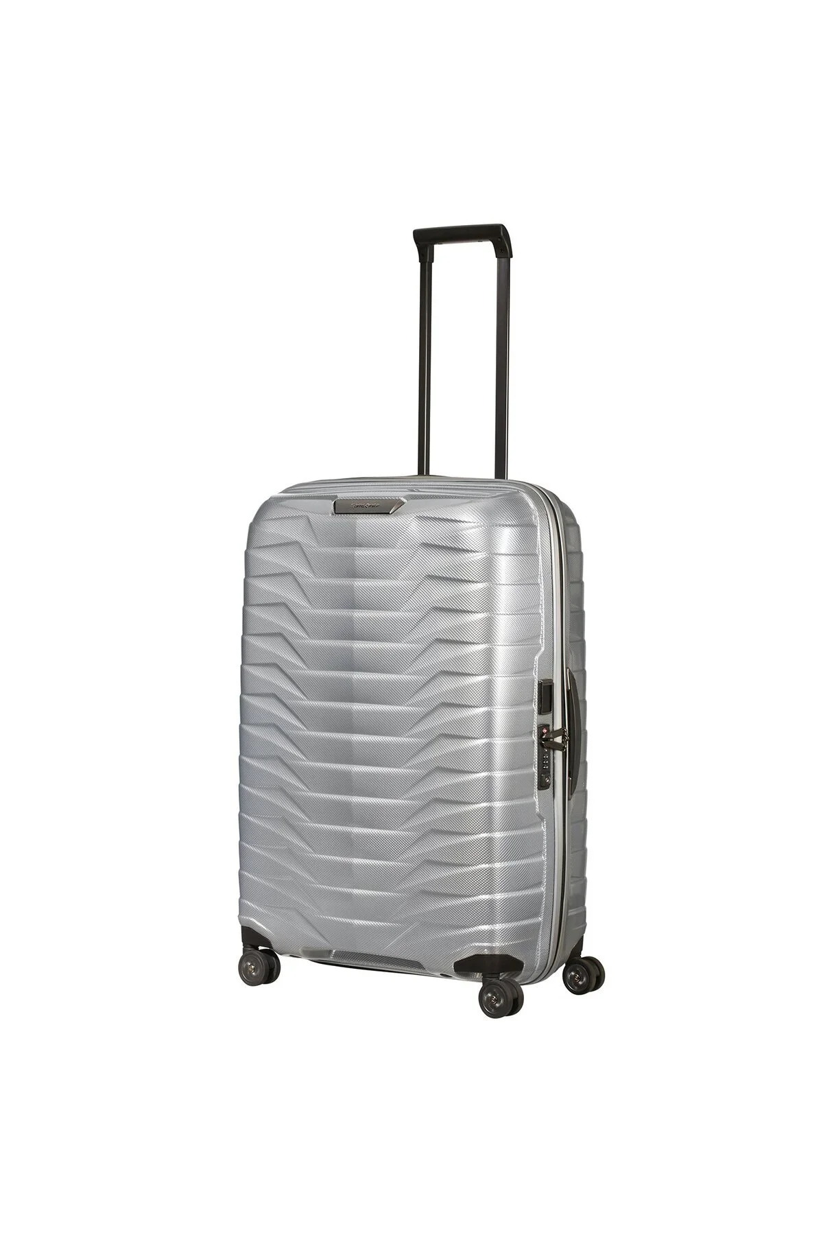 چمدان و ساک نقره‌ای مردانه زنانه 4 با اندازه بزرگ 75 سانتی متر Samsonite