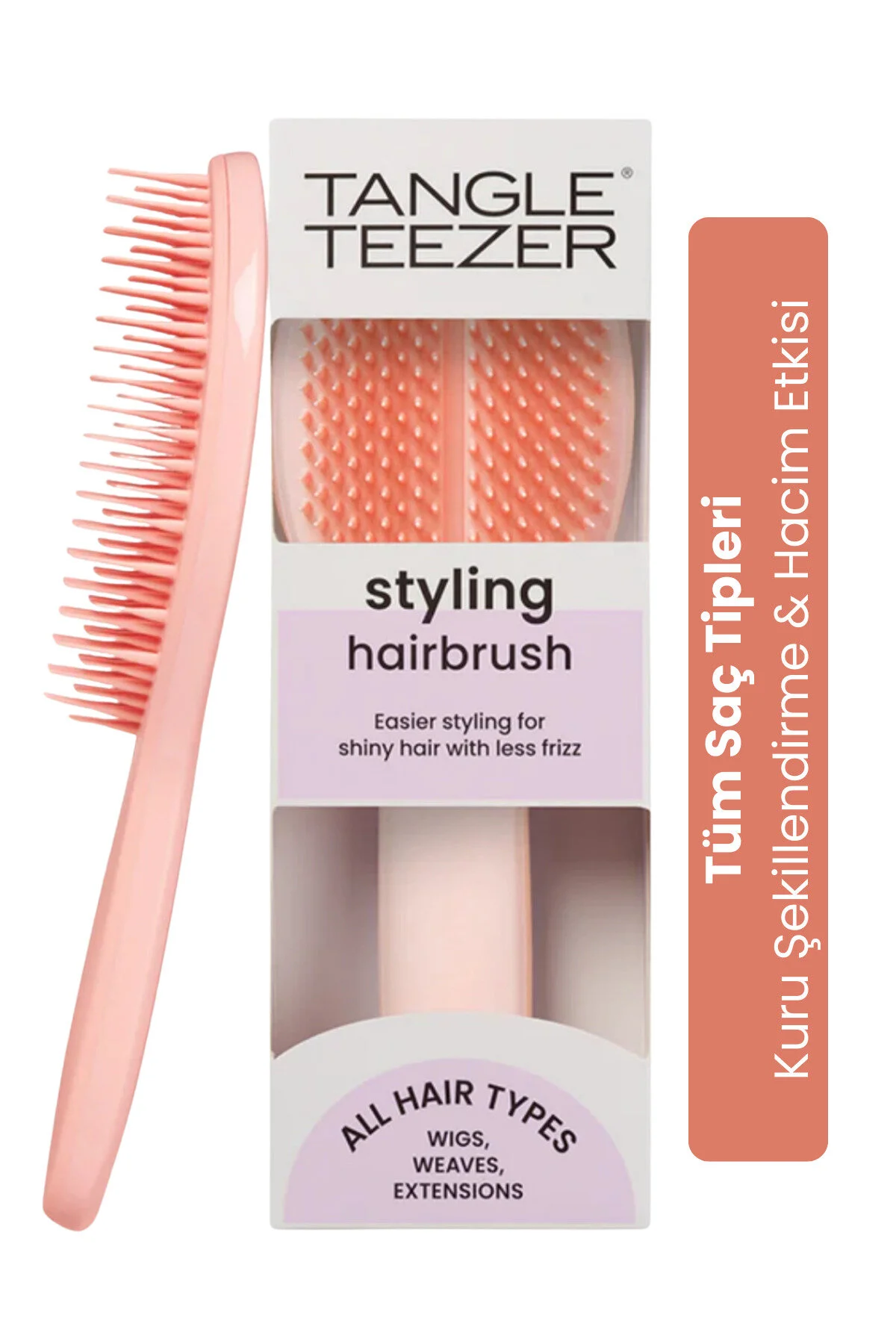 برس و شانه مو نارنجی موی درخشان هلو استایلر نهایی Tangle Teezer