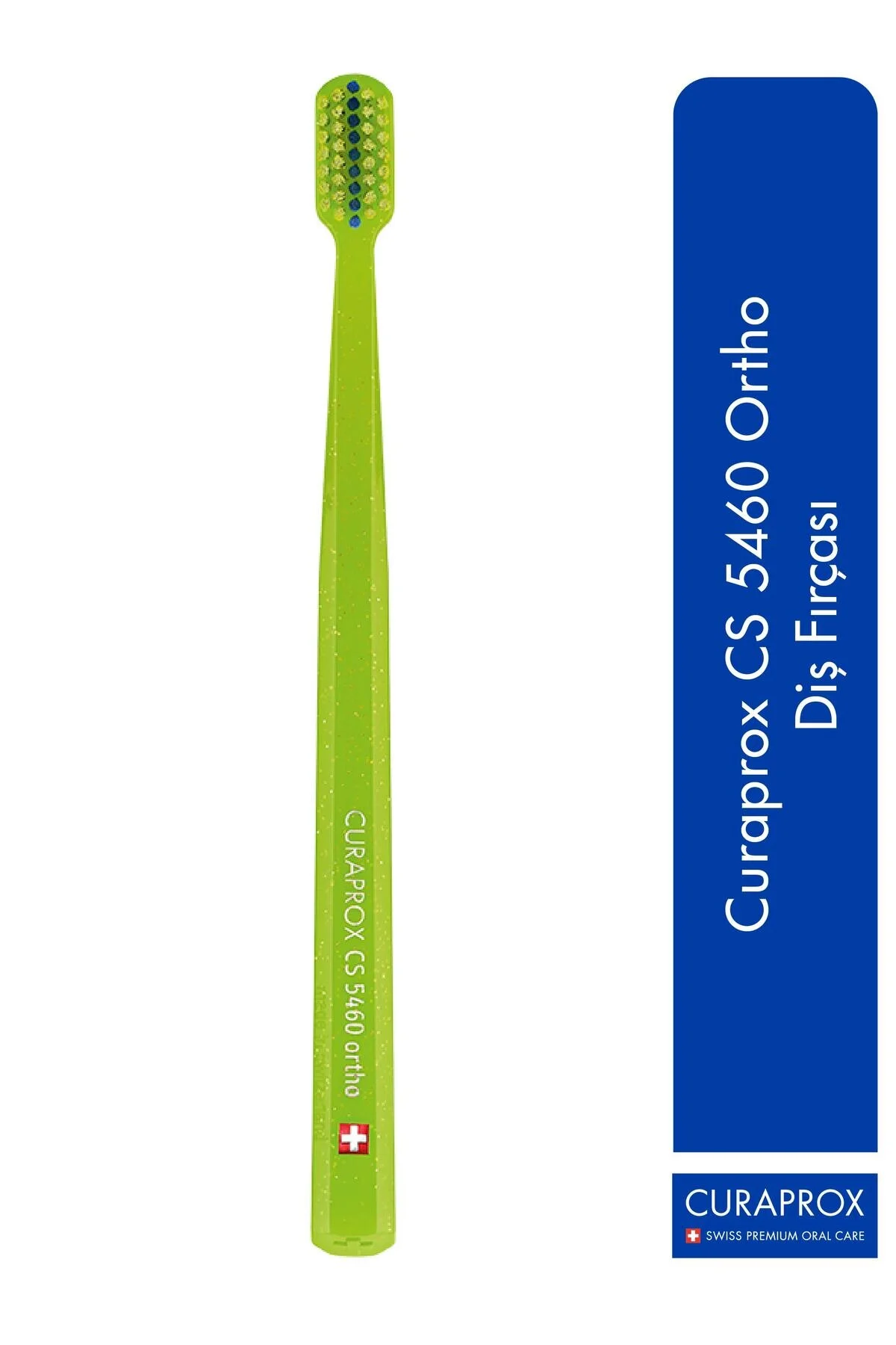 مسواک دستی نرم CS ORTHO ULTRA SOFT رنگ های سبز فیروزه ای نارنجی Curaprox