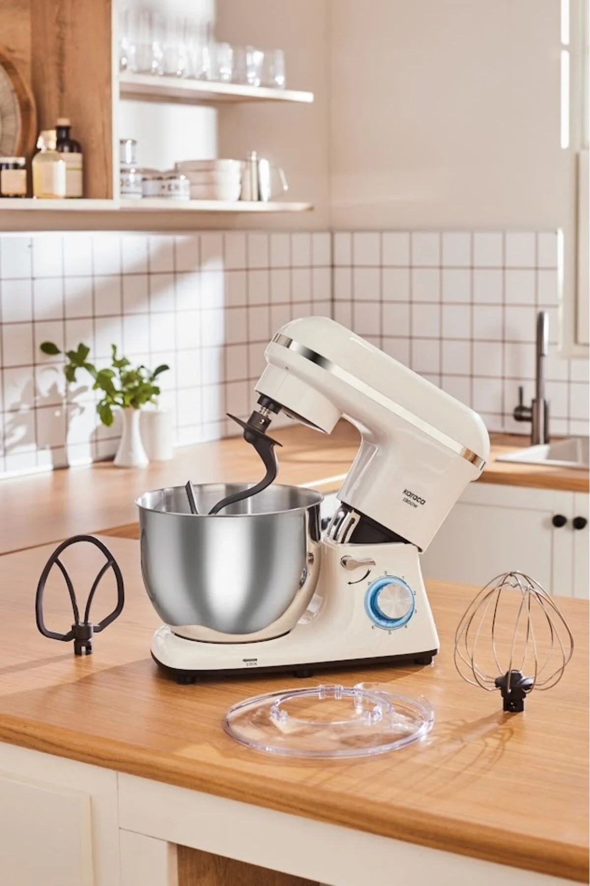 میکسر و ست استند CHEFCRAFTER KITCHEN CHEF 1900 W سفید چینی اورجینال Karaca