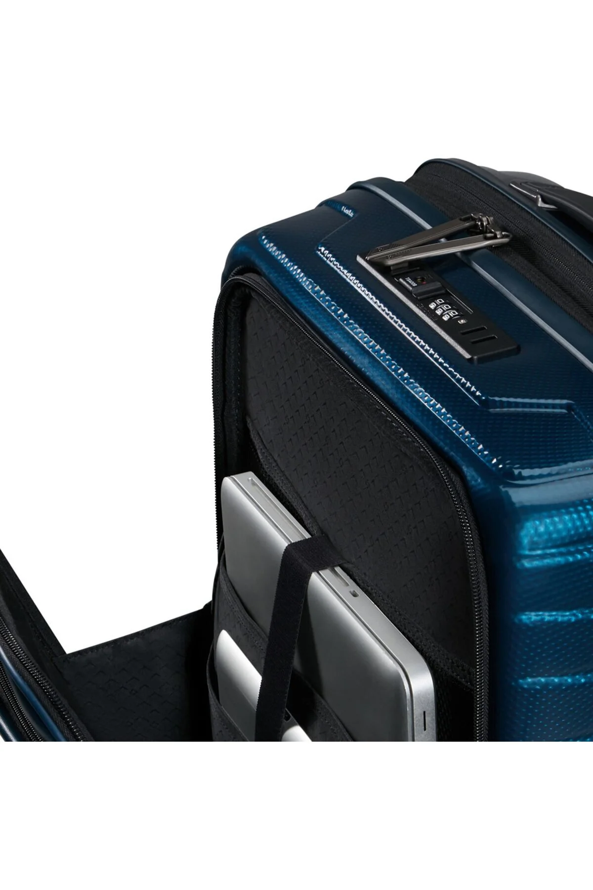 چمدان و ساک آبی مردانه زنانه اندازه کابین پروکسیس اورجینال Samsonite
