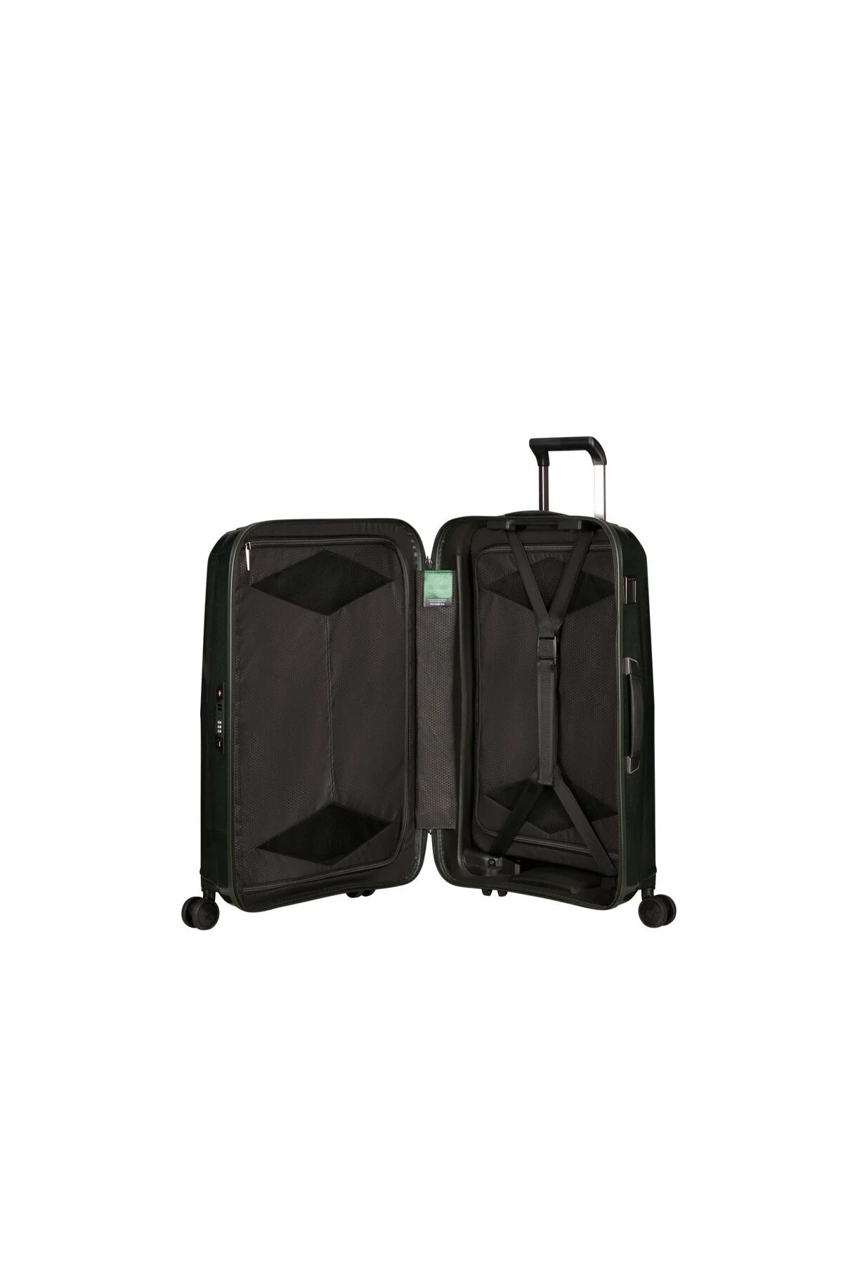 چمدان و ساک سبز مردانه زنانه بزرگ با اندازه متوسط Samsonite