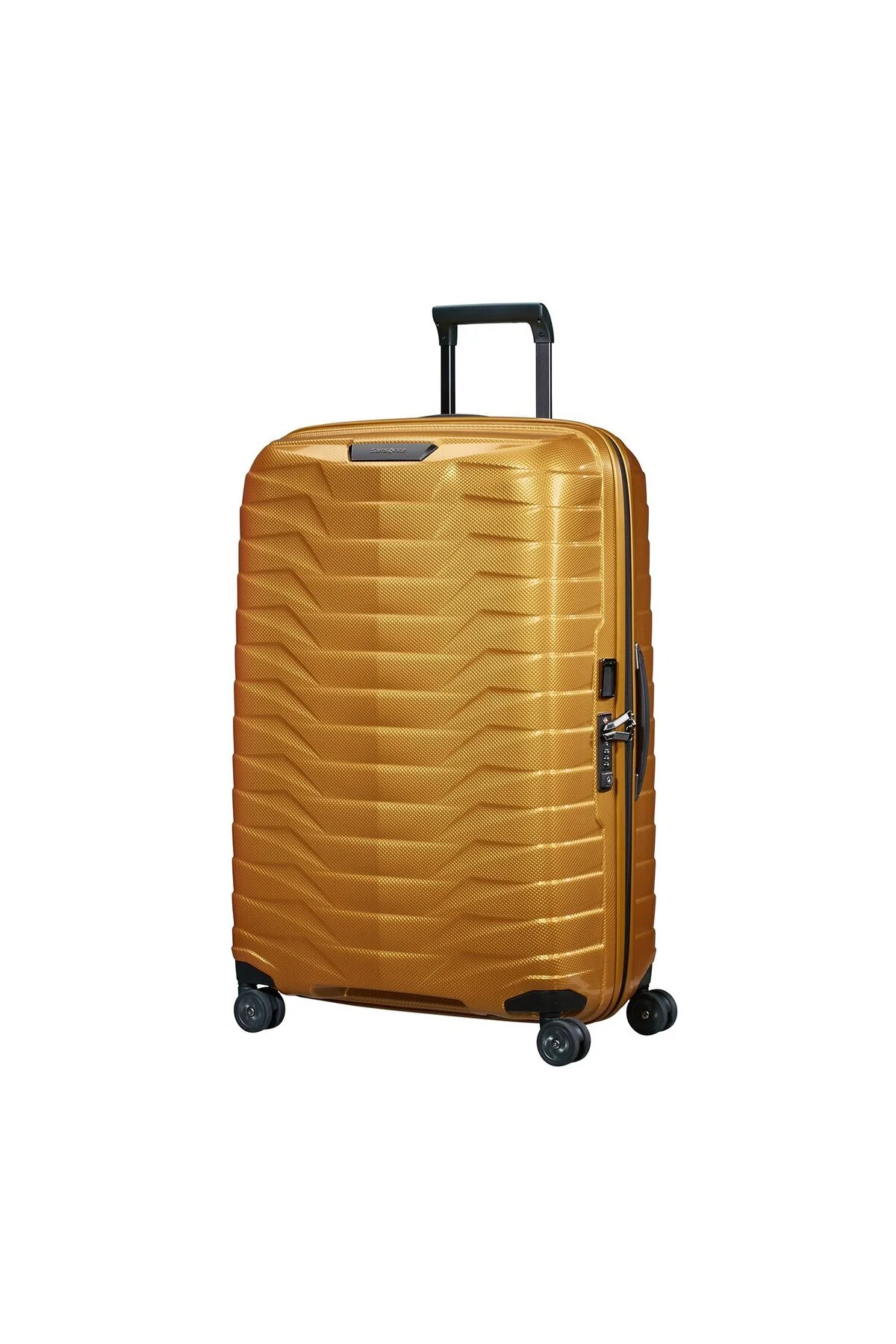چمدان و ساک زرد مردانه زنانه 4 چرخ 75 سانتی متر سرعت بزرگ Samsonite