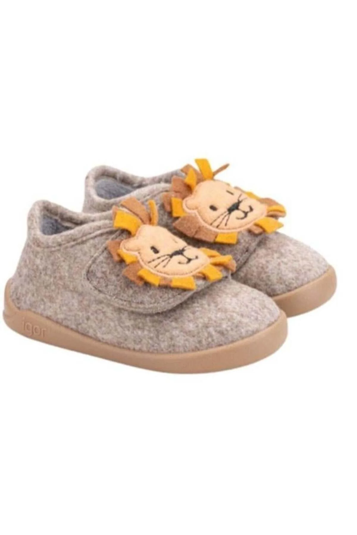 پاتیک دخترانه و پسرانه بچگانه کفش خانه خانگی HOMIE LEON BEIGE 183 IGOR