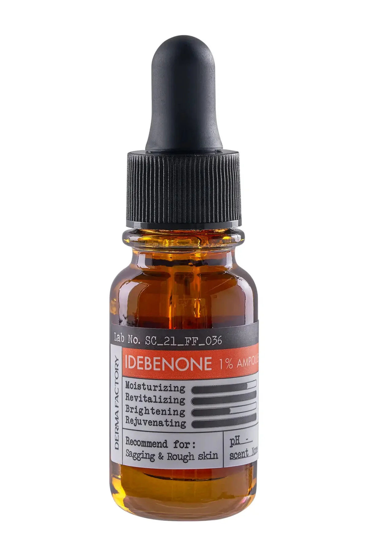 سرم پوست آنتی اکسیدان بالا IDEBENON IDEBENONE AMPOULE DERMA FACTORY