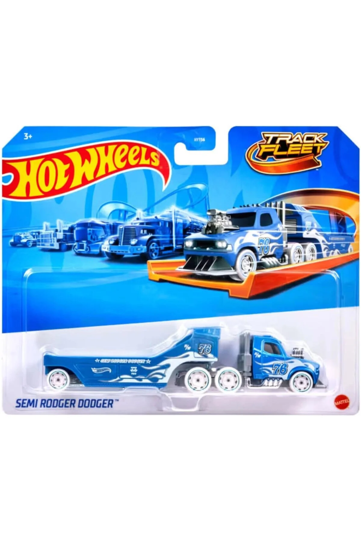 کامیون و ماشین آلات ساختمانی اسباب بازی 1:64 2 نیمه RODGER DODGER HVF03 HOT WHEELS