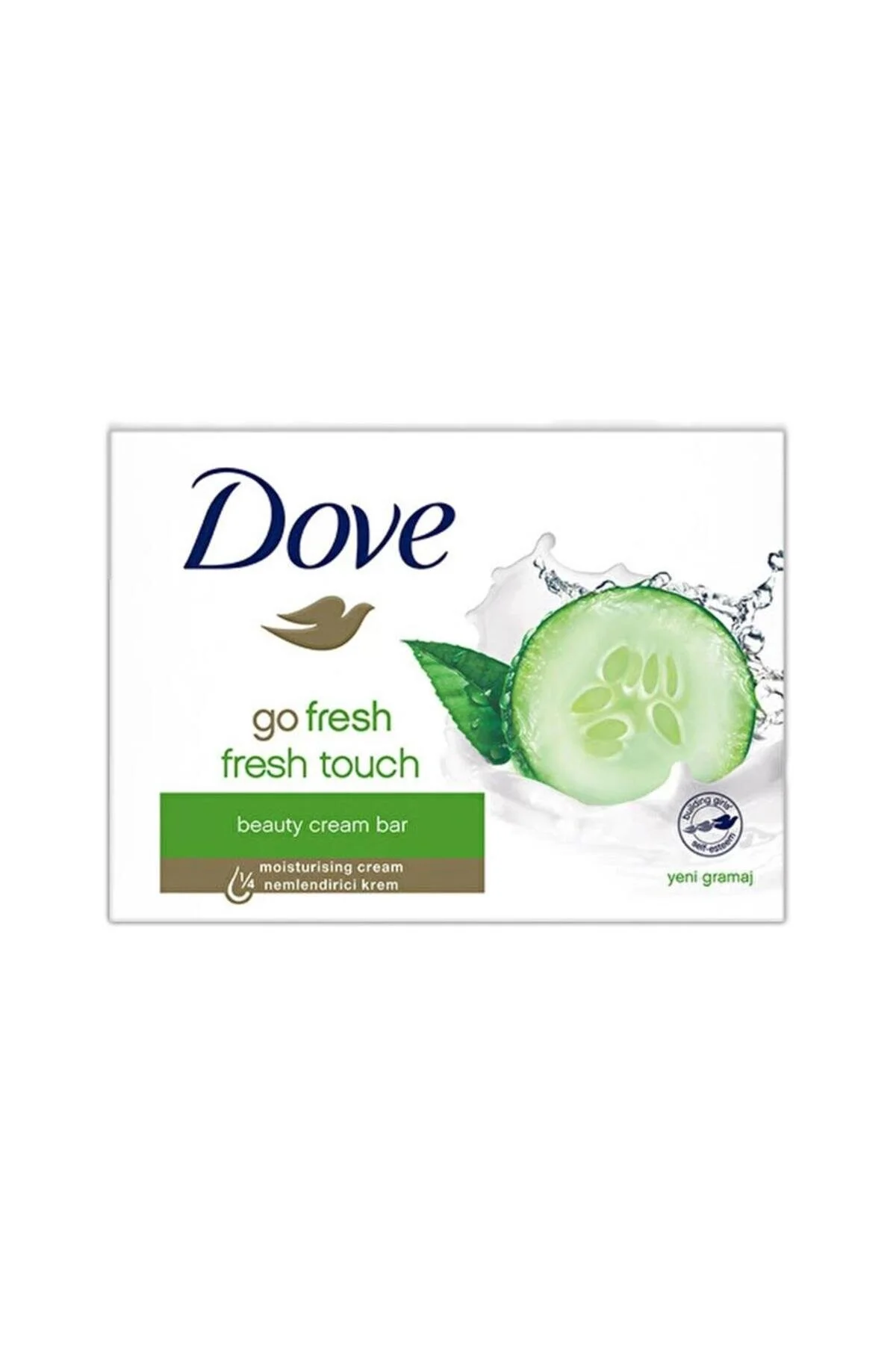 صابون جامد کرمی با عصاره خیار 90 گرم مناسب پوست داو Dove