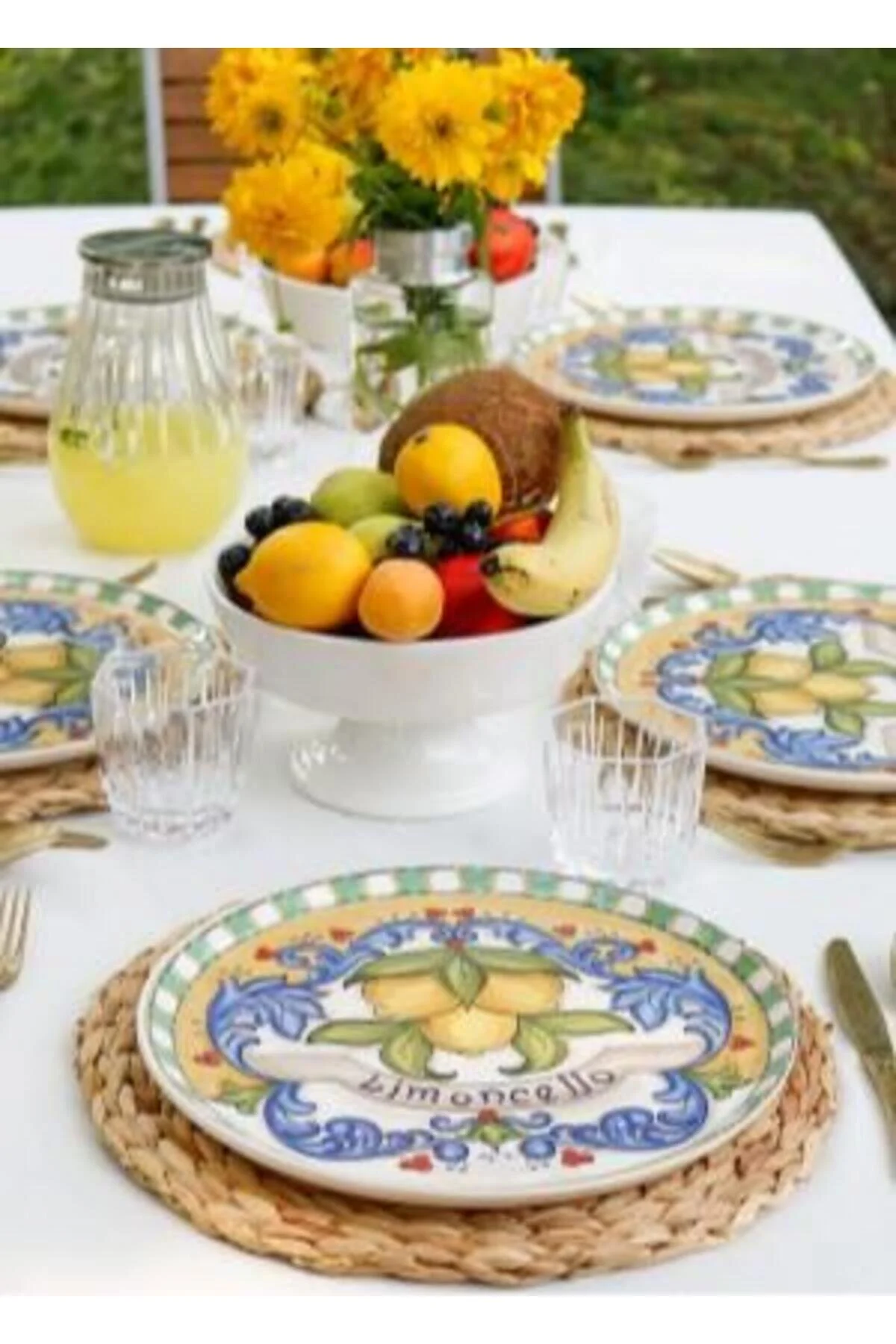بشقاب چند رنگ صفحه خدمات Limoncello 30 سانتی متر  The Mia