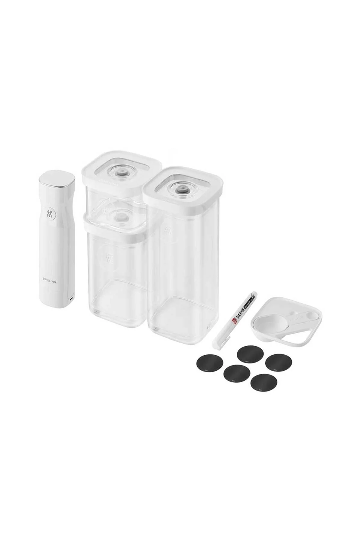 دستگاه وکیوم مجموعه خلاء مکعب تازه و ذخیره 6 قطعه سفید Zwilling