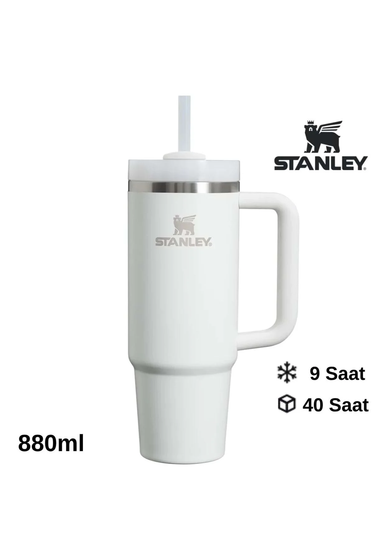 فلاسک قمقمه لیوانی QUENCHER H2.O FLOWSTATE™ با نی 0.8 لیتری سفید اورجینال Stanley