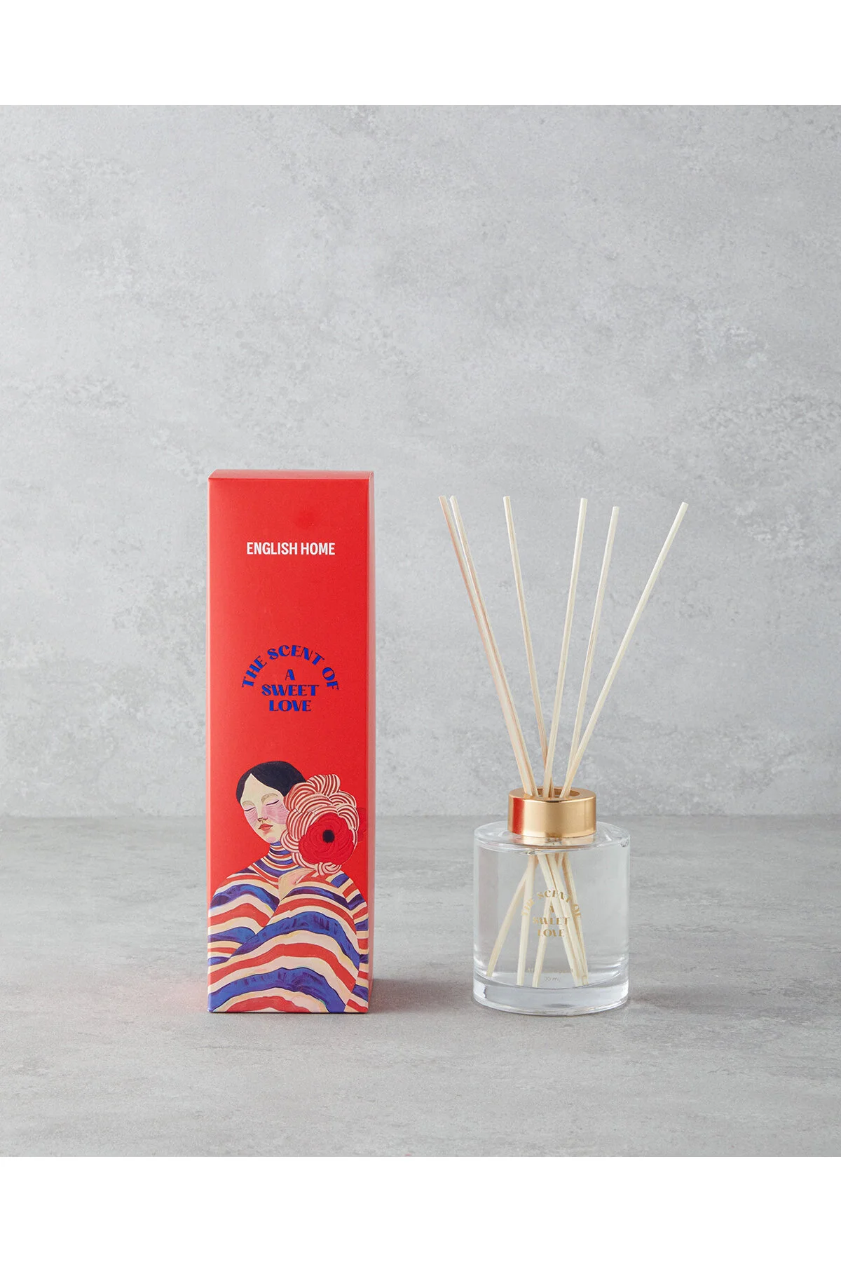 خوشبوکننده اتاق عطر یک میله عشق شیرین 200 میلی لیتر قرمز است English Home