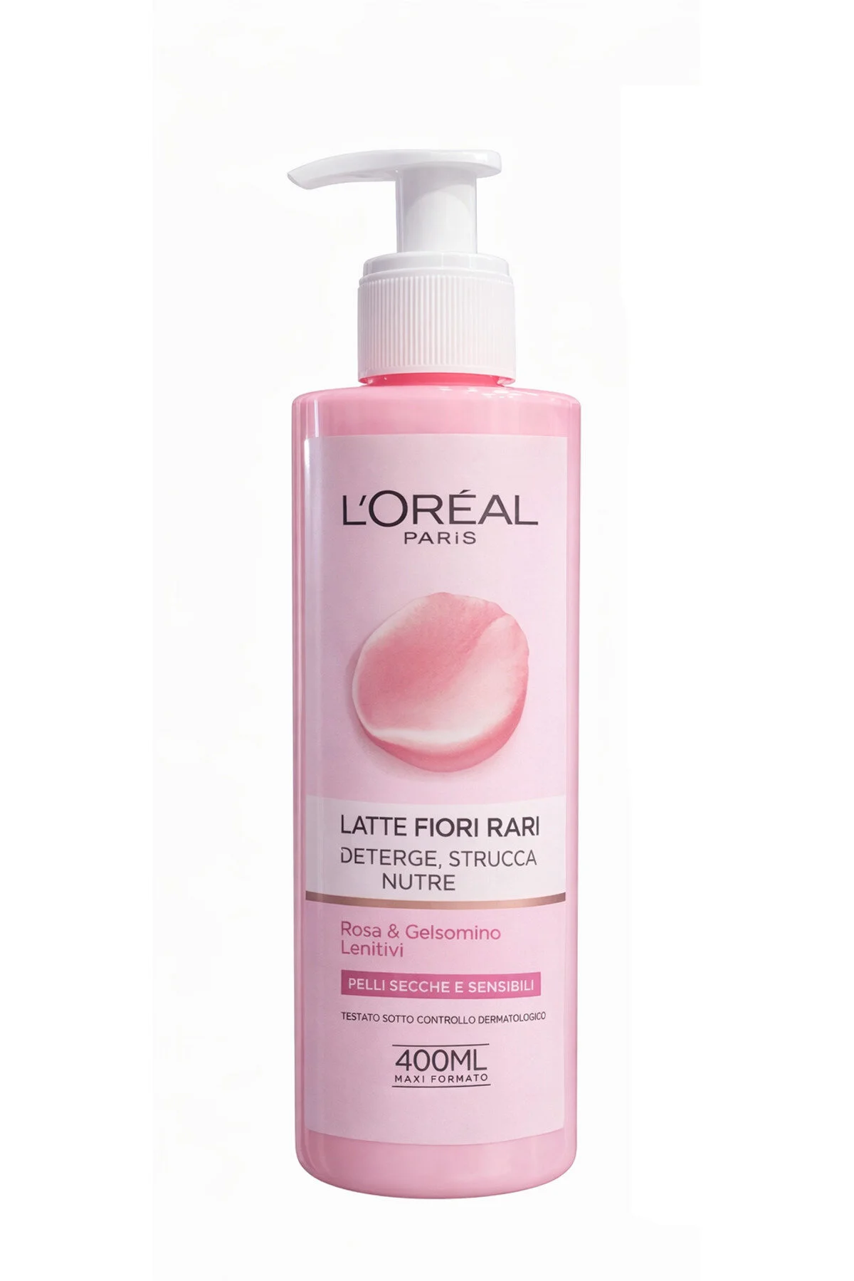 L'Oreal Paris محصول شستشوی صورت برای پوست خشک و حساس با شیر تمیزکننده 400 میلی لیتر