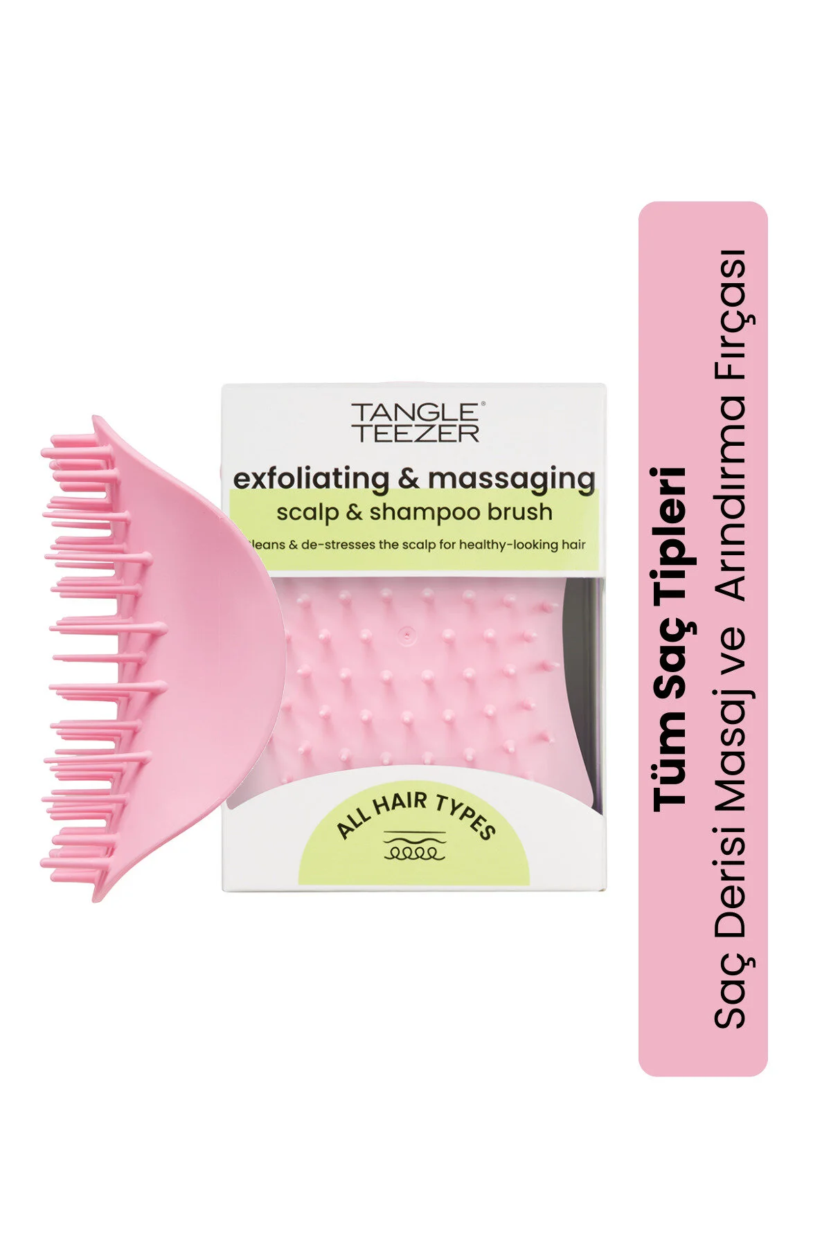 برس و شانه مو چند رنگ پوستی زیبا ماساژ ساکین صورتی Tangle Teezer
