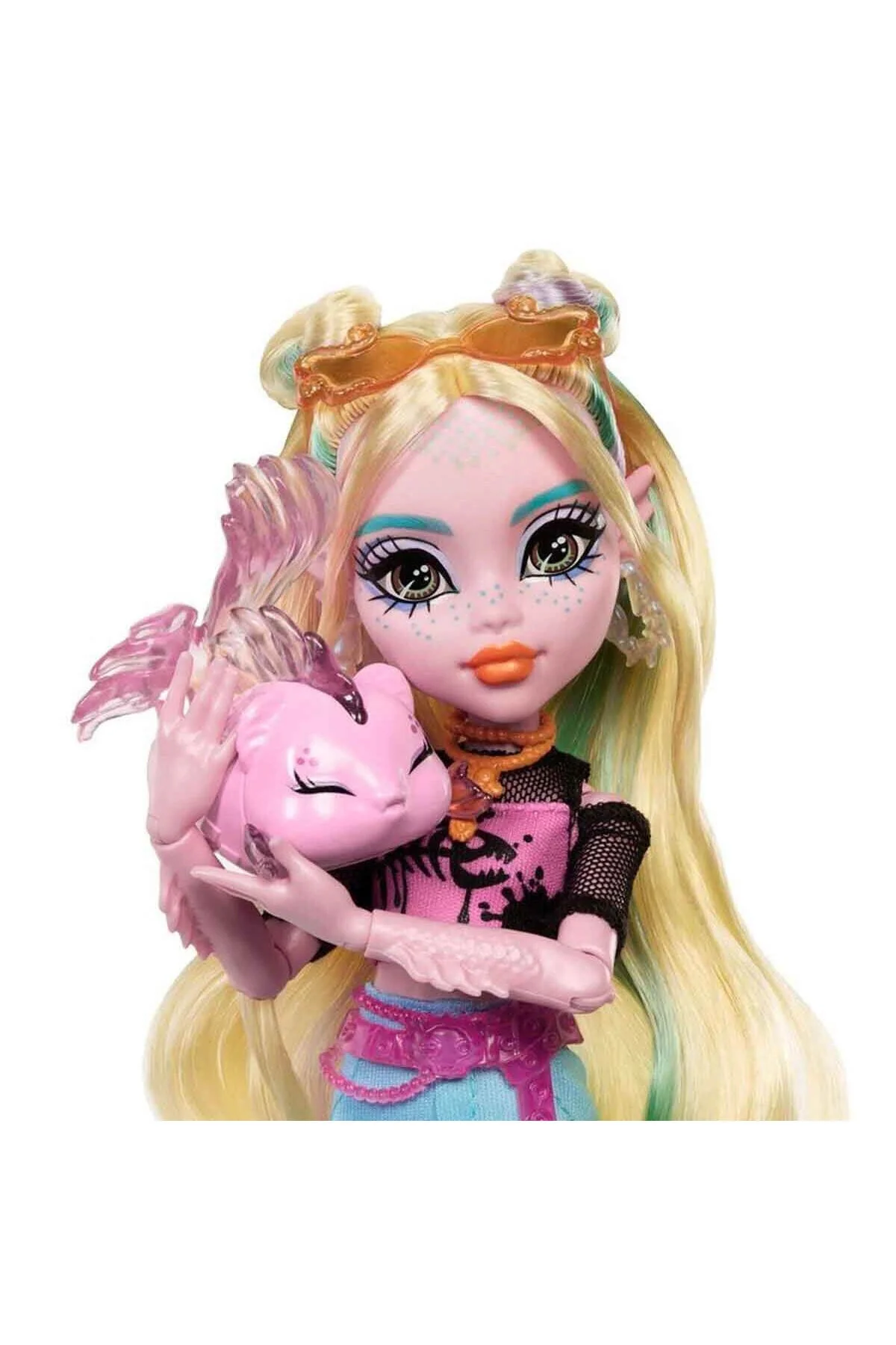 عروسک های مدل پسرانه و دخترانه بچگانه نوزادان شخصیت اصلی HPD53 موهای BUN LAGOONA BLUE HXH75 MONSTER HIGH