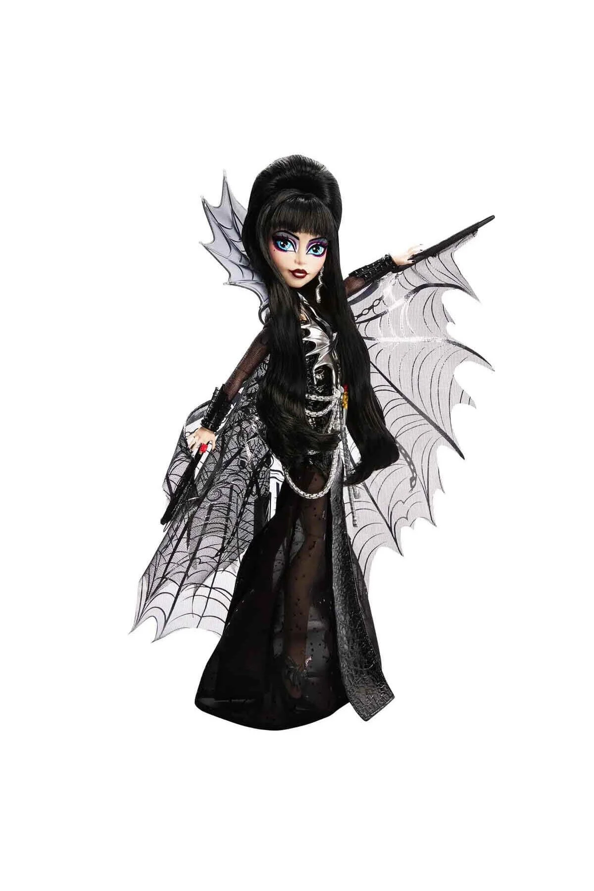 عروسک های مدل پسرانه و دخترانه بچگانه MISTRESS OF THE DARK ELVIRA BABY HYV99 MONSTER HIGH