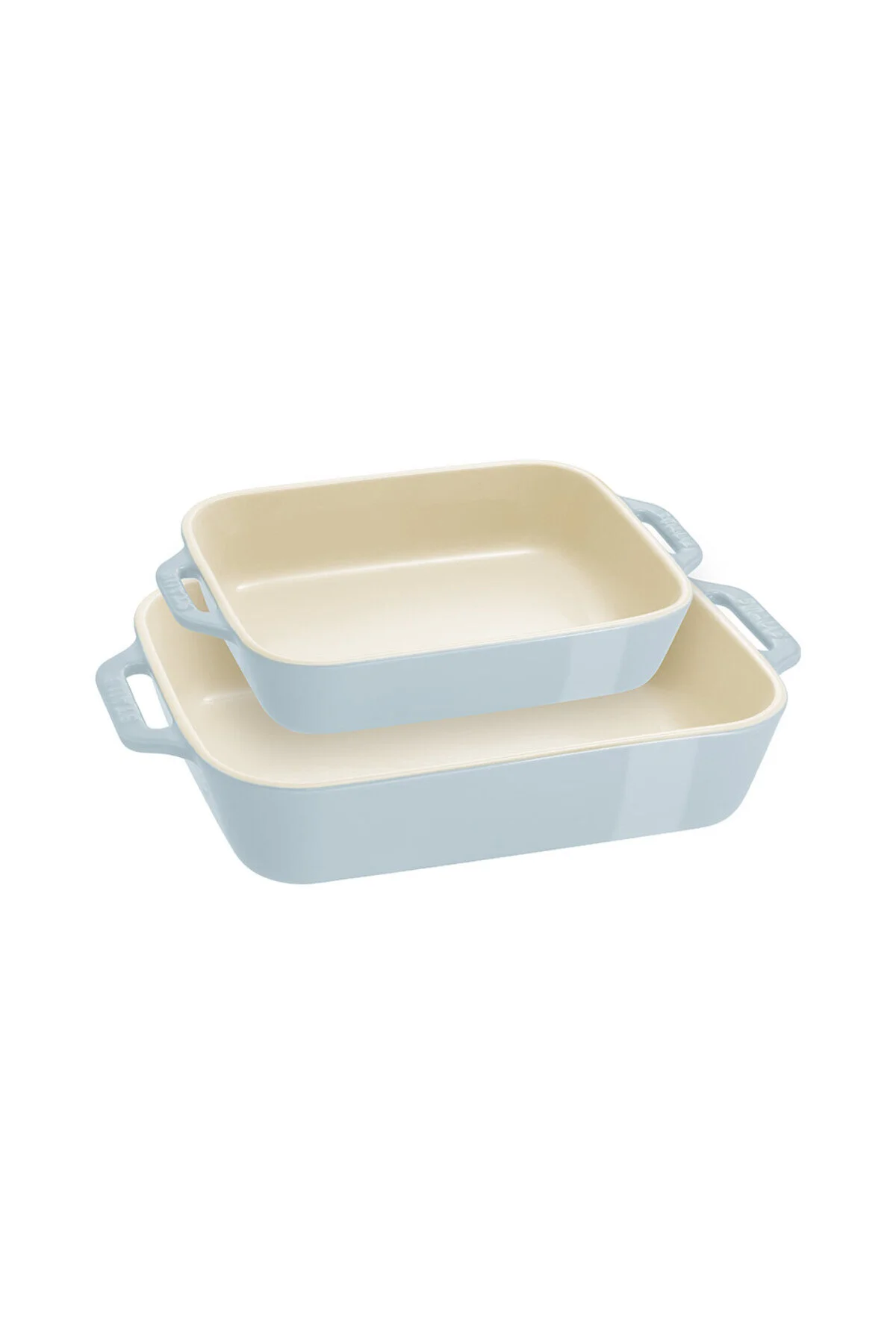 قالب فر و کیک BAZAAR OVEN CERMAMIC SET 2 آبی روشن STAUB