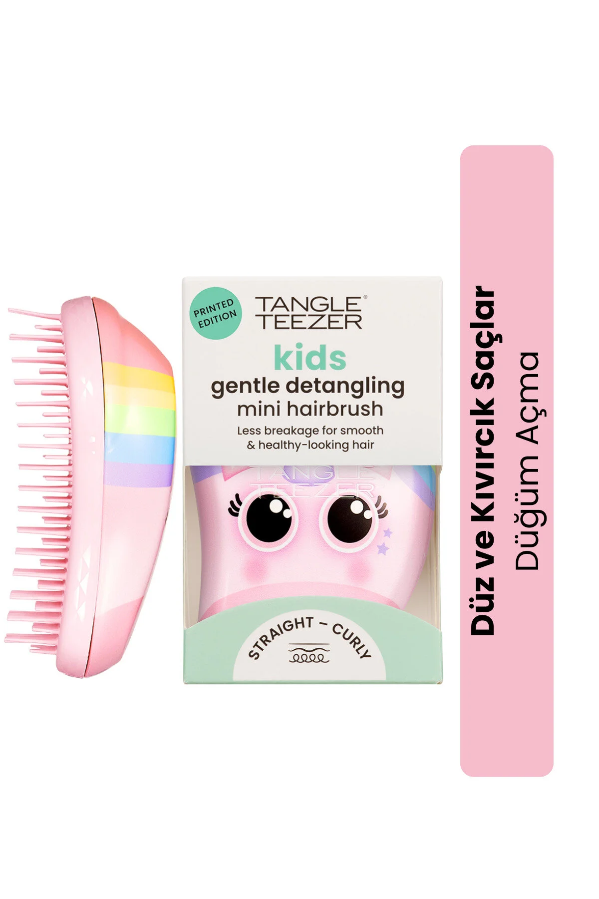برس و شانه مو صورتی دخترانه پسرانه بچگانه MINI موهای کودکان اورجینال Tangle Teezer