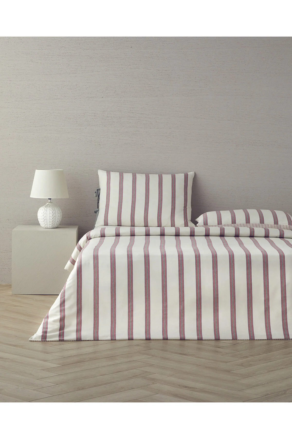 کاور لحاف دو نفره COOL STRIP YARN COVER DUVET 200X220 CM BORDEAUX GREEN انگلیش هوم English Home