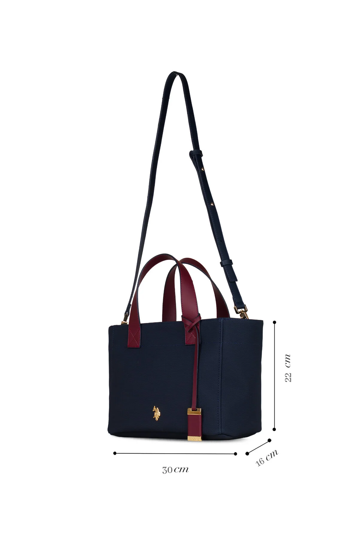 کیف شانه ای زنانه آبی کلارت قرمز US26304 U.S. Polo Assn.