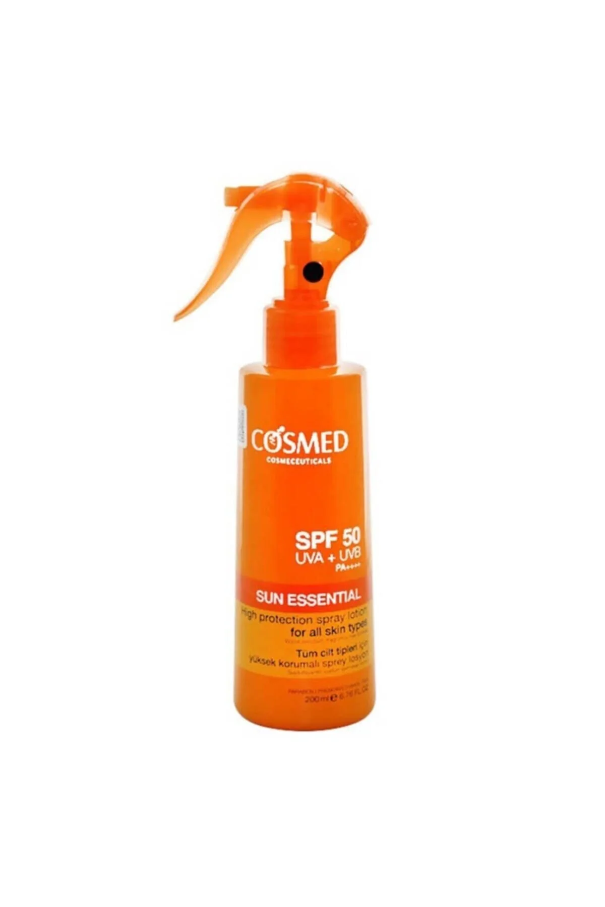 ست کرم ضد آفتاب لوسیون اسپری محافظت شده بالا SPF 50 200 میل برای انواع پوست COSMED