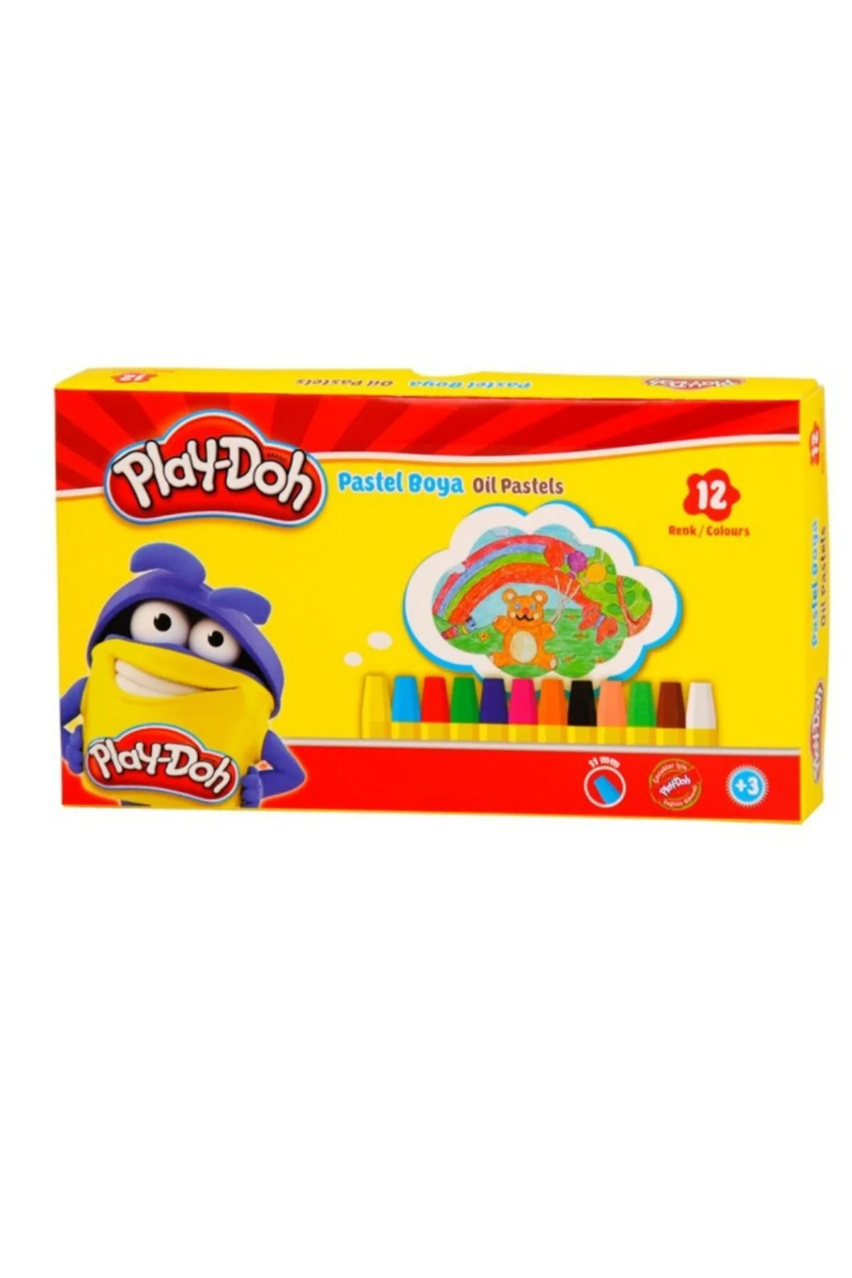 مداد شمعی پاستل PLAY DOH PASTEL PAINT 12 رنگ Hasbro