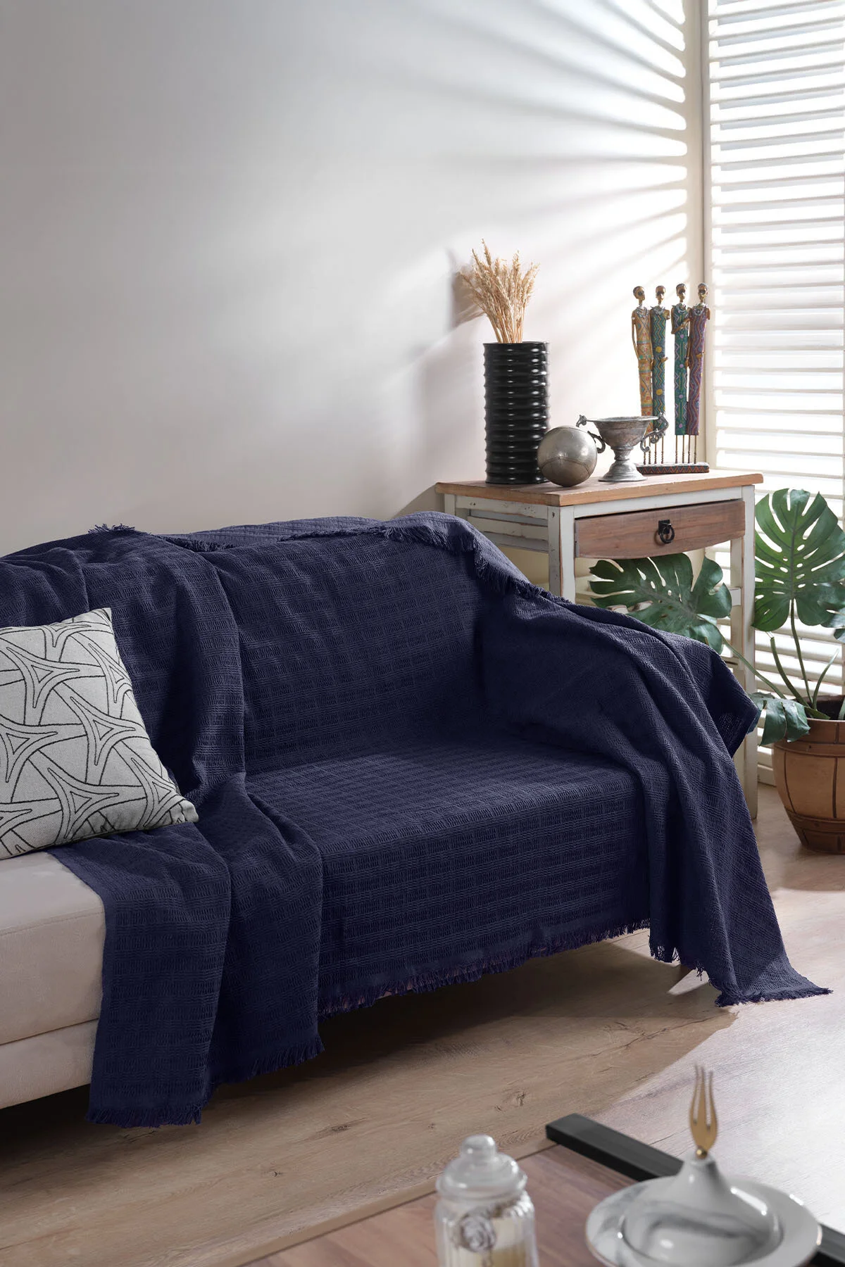 روکش مبل CARLO COVER NAVY BLUE 170X200CM Elart