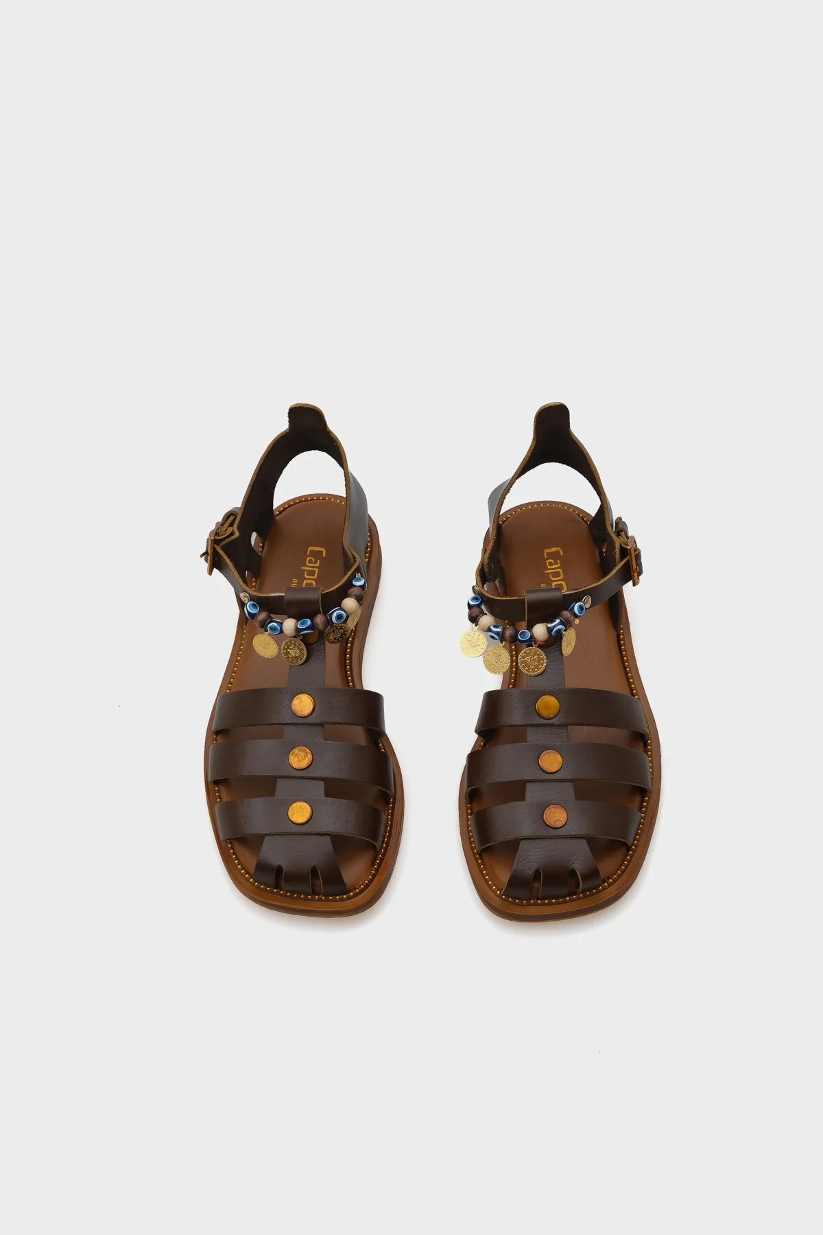 صندل چند رنگ زنانه کفش چرمی AKSEUSARI کاپون اوت فیترز Capone Outfitters
