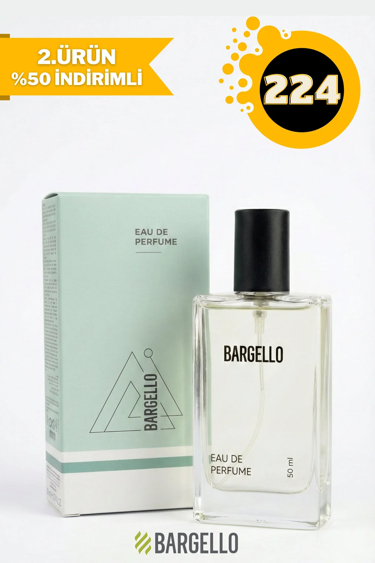 عطر زنانه و مردانه بارگلو مدل 224 با رایحه گل 50 میلی لیتر Bargello