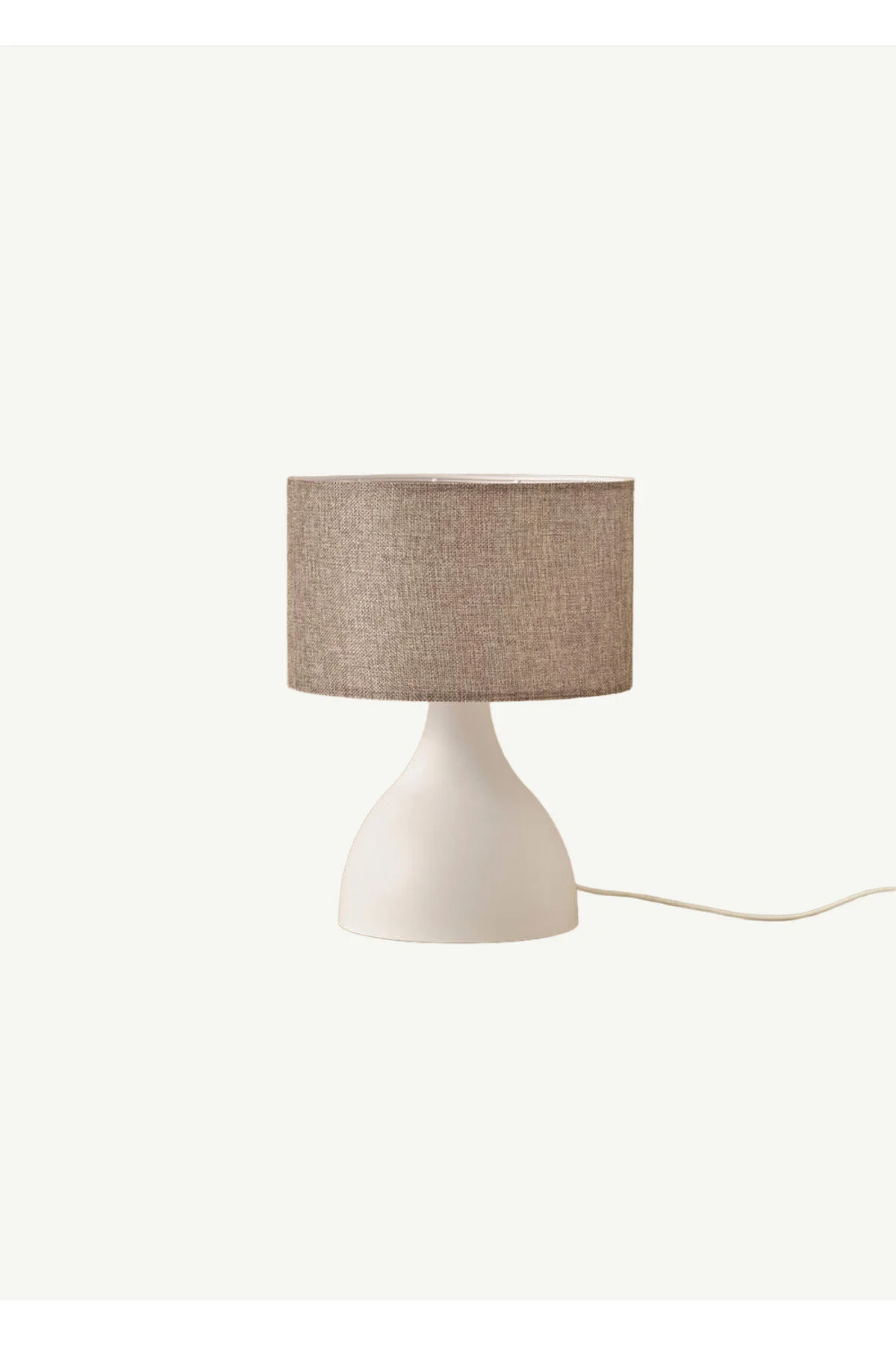 آباژور خاکستری سفید با عنوان KONA LAMPSHADE CYLINDER 25X15X34 سانتی متر بلا میسون Bella Maison