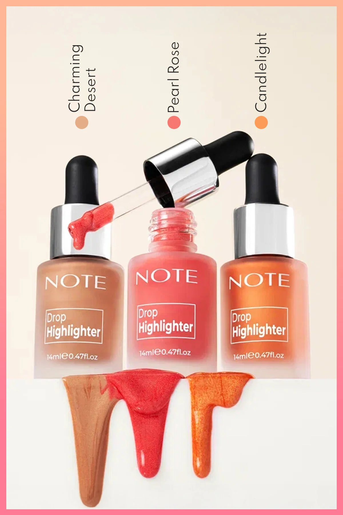 روشن‌کننده مایع آرایشی رنگ کرم مدل 02 Charming Desert مناسب برای همه جنسیت‌ها نوت کازمتیکس Note Cosmetics