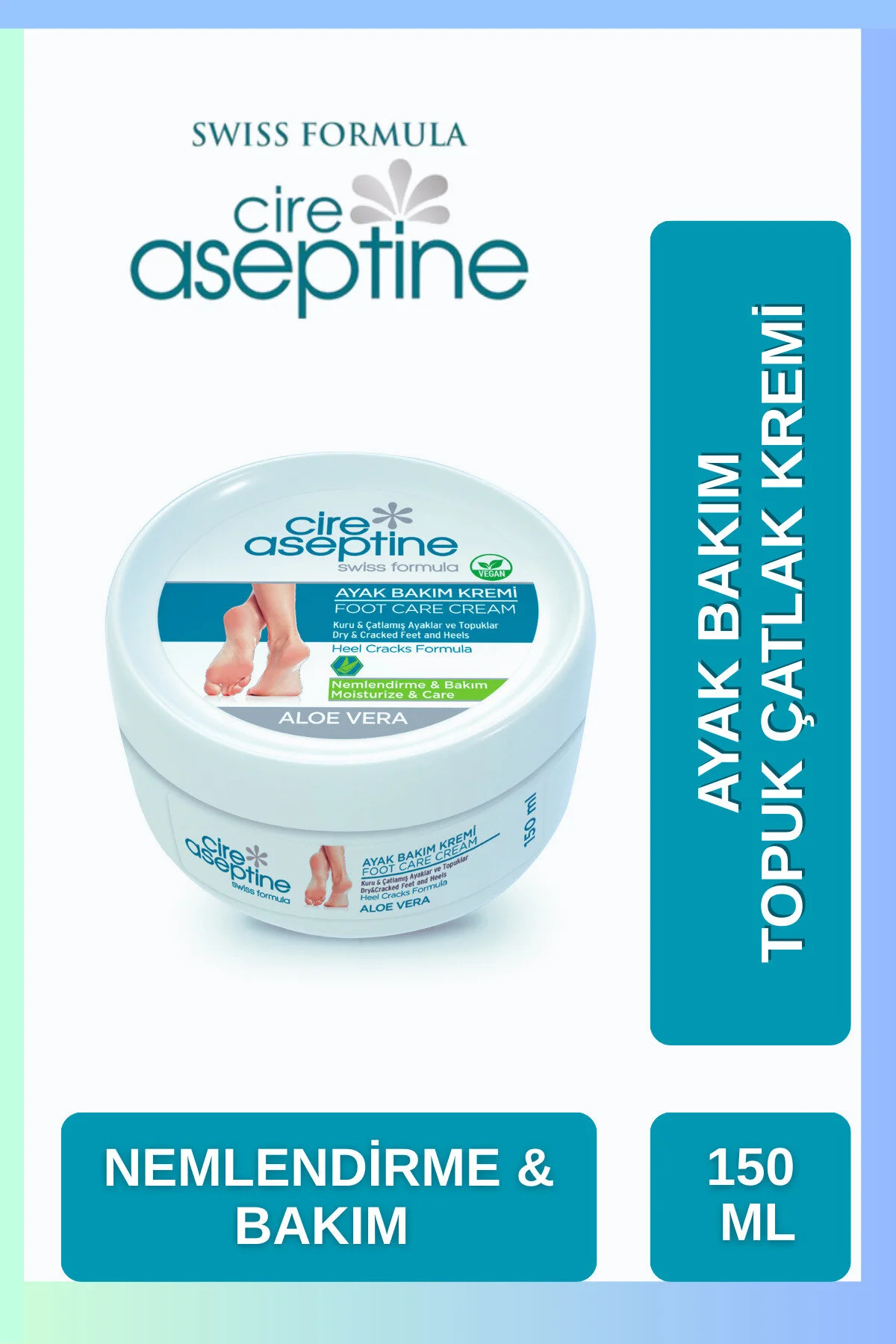 کرم مراقبت از پا حجم 150 میلی لیتر CIRE ASEPTINE