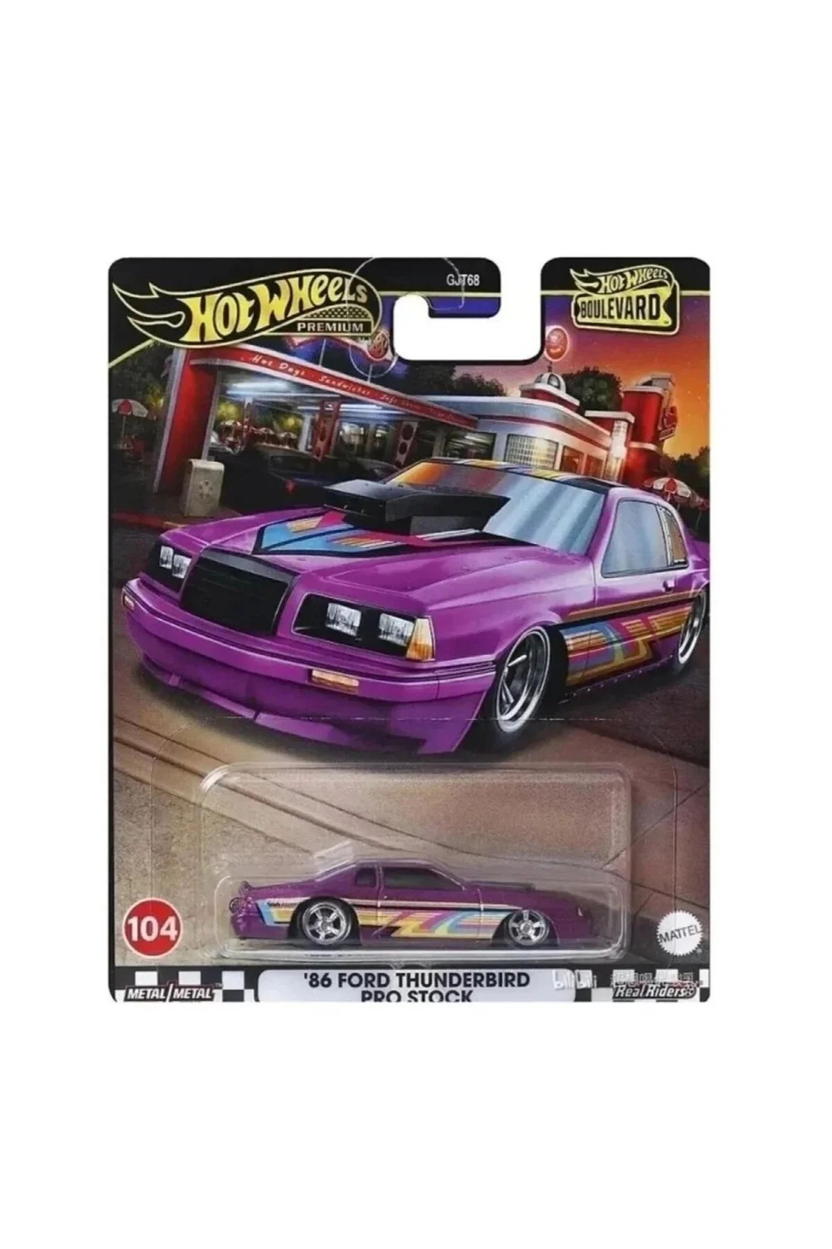 مدل خودرو بلوار ممتاز '86 FORD THUNDERBIRD PRO STOCK HRT72 اورجینال HOT WHEELS