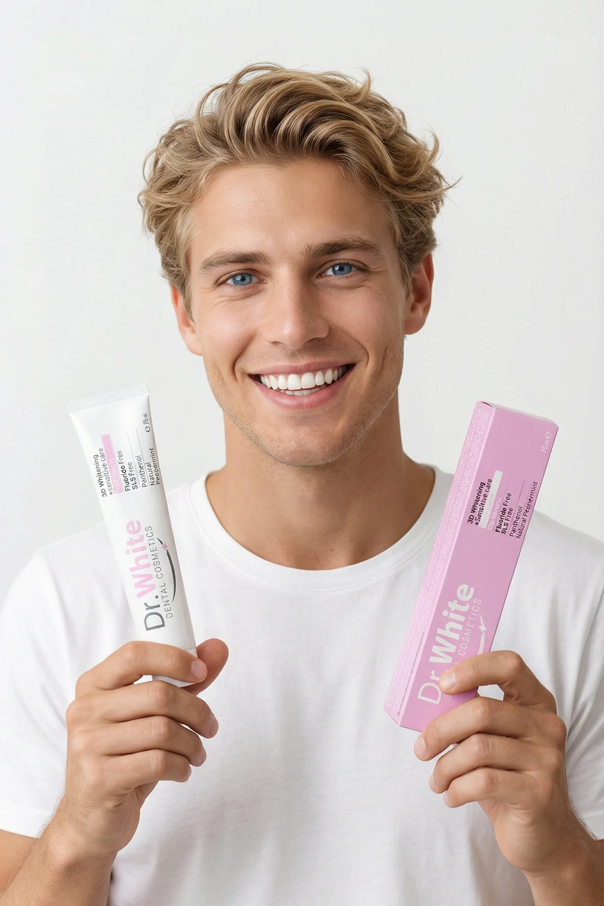 خمیردندان خمیر دندان 3D WHITENING SENSITIVE CARE 75ML اورجینال Dr White