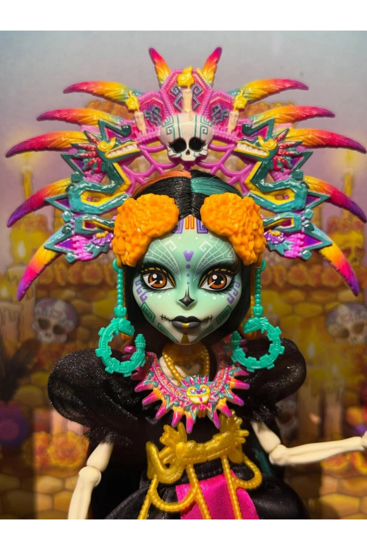 عروسک های اسباب بازی و لوازم جانبی مردانه زنانه CALAVERAS SELITA اورجینال MONSTER HIGH
