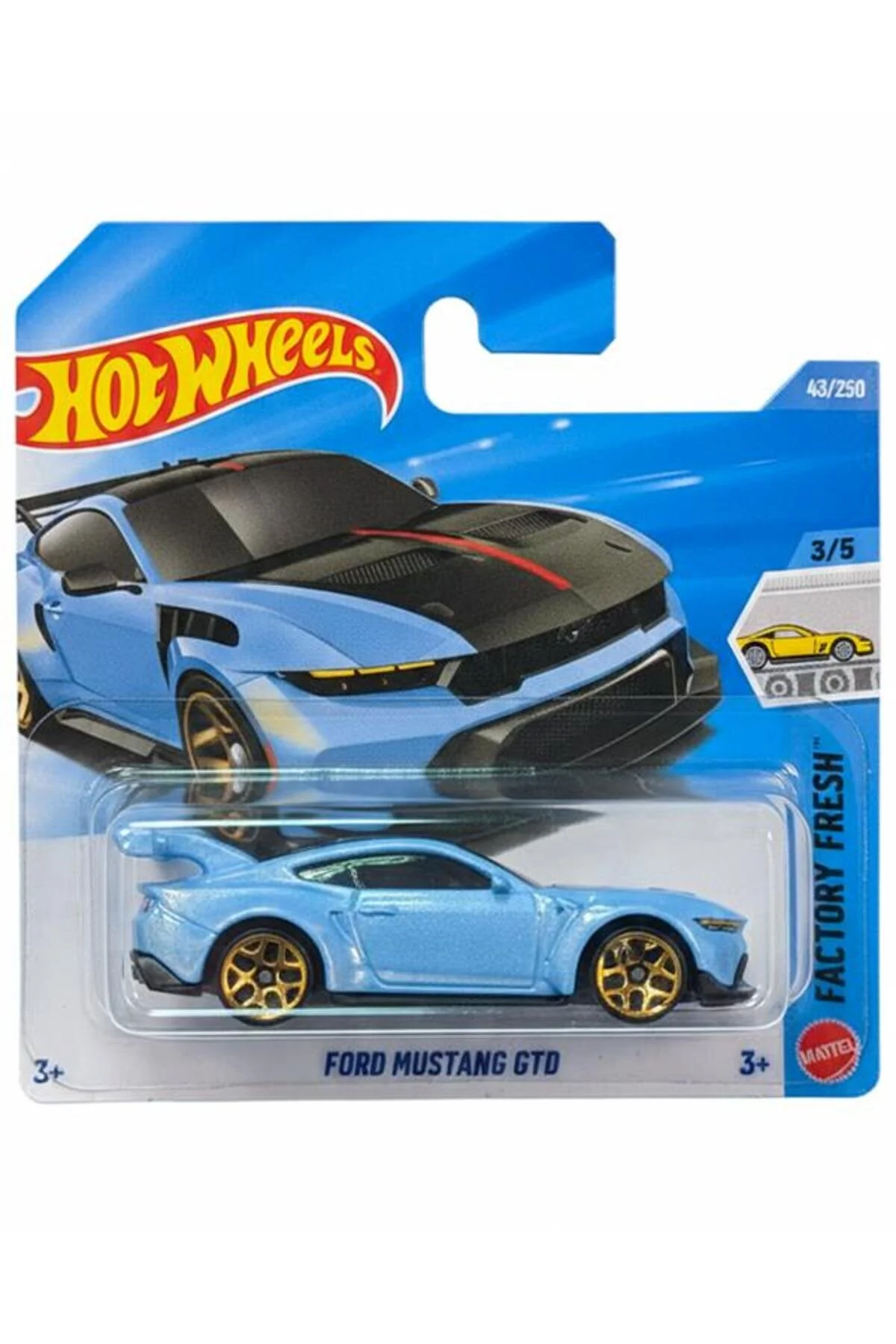 ماشین اسباب بازی فورد تازه موستانگ GTD 1 64 مقیاس 43 250 JJJ14 N521 2026 HOT WHEELS
