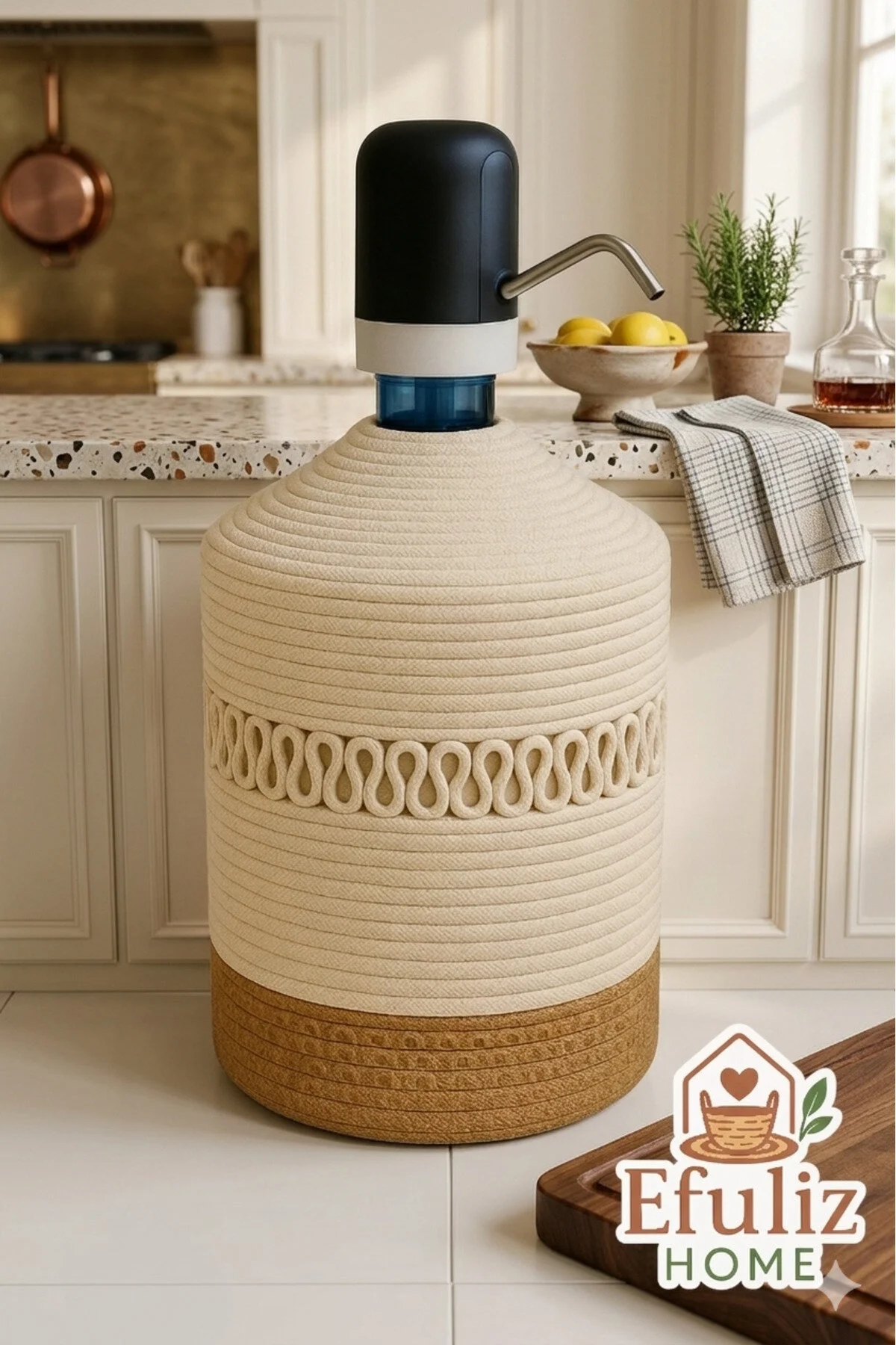 پمپ آب گالنی کاور سردکن جوت استراو روکش شیک و طبیعی. Efuliz Home