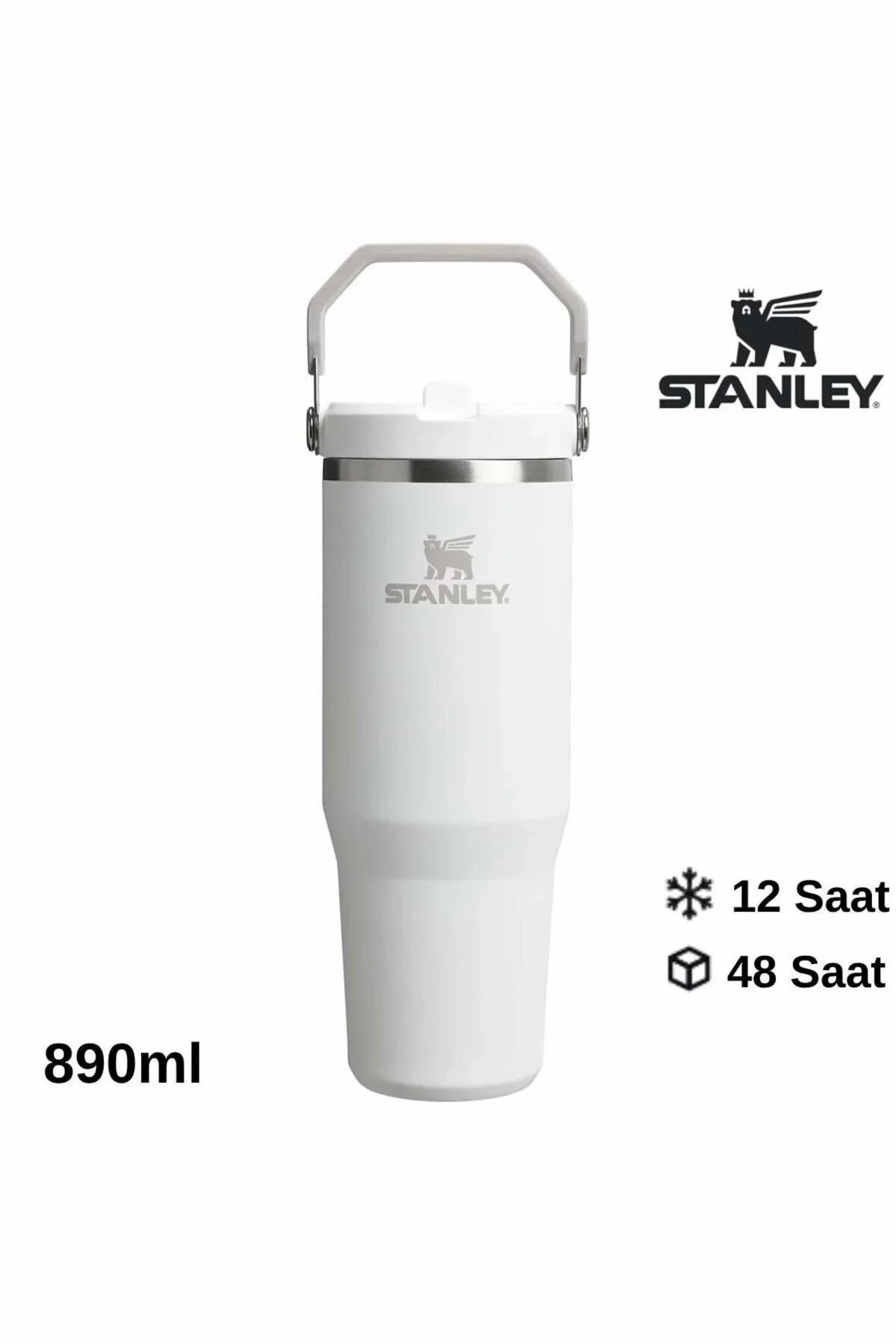 فلاسک 0.89 لیتر فنجان قمقمه ICEFLOW با نی اورجینال Stanley