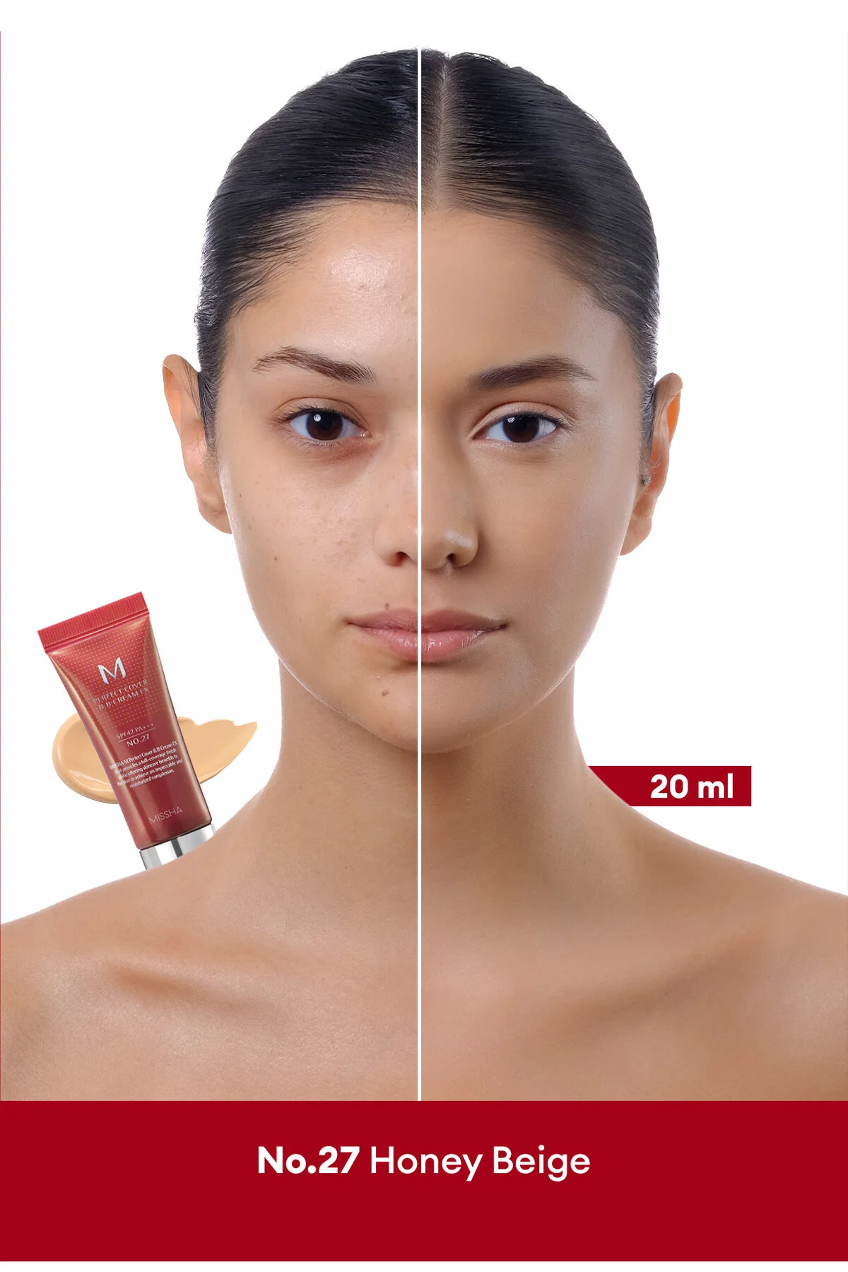 کرم پودر چند منظوره میشا پرفکت کاور مدل BB با SPF42/PA+++ شماره 27 (20 میلی لیتر)