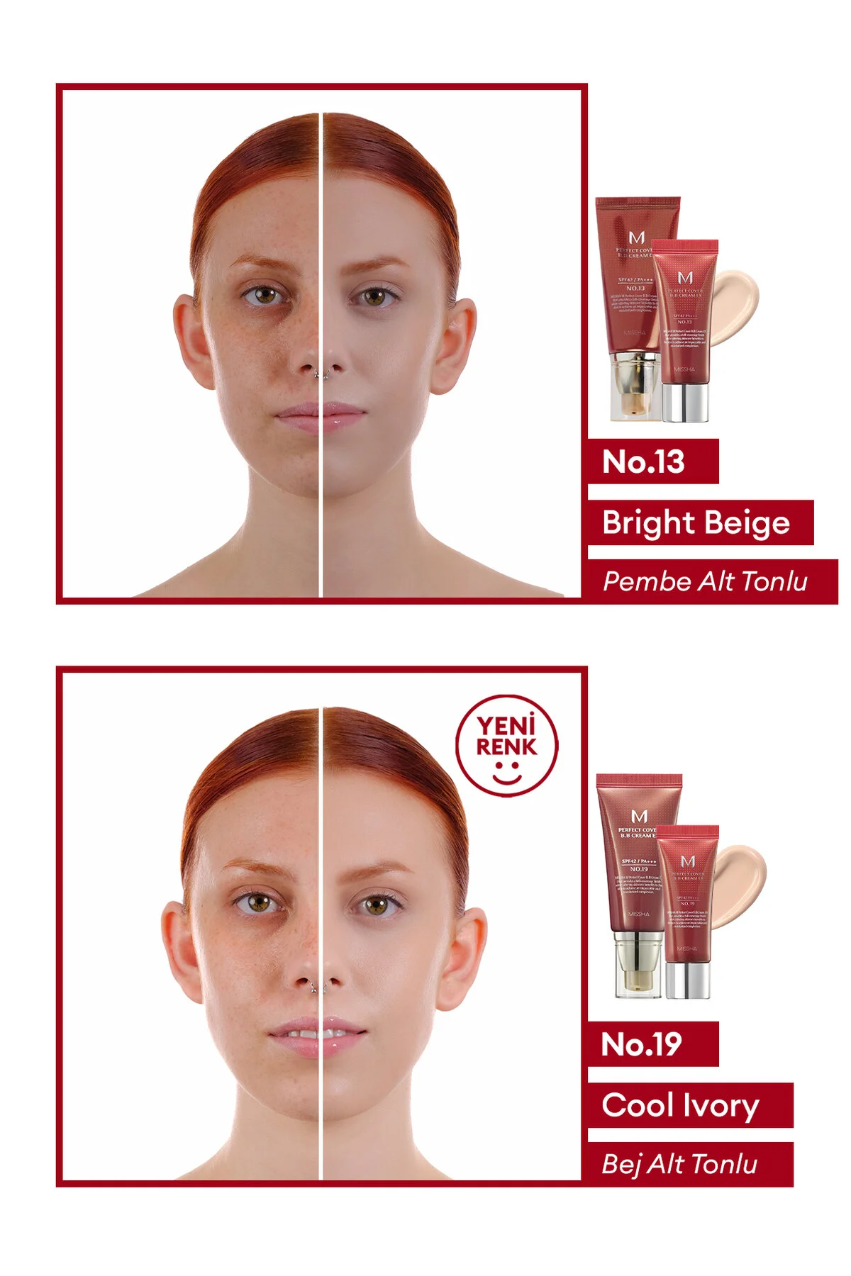 کرم بی بی با پوشش قوی SPF42 شماره 23 میشا Missha