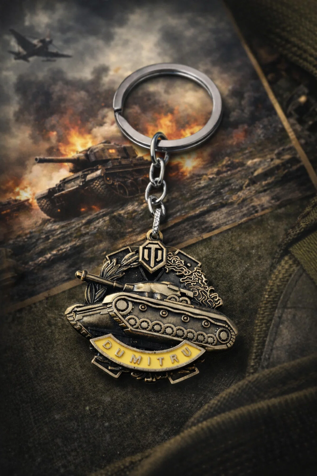 فیگور دسته کلید فلزی WORLD OF TANKS DUMITRU HOME GIFT HOBBY 50 گرم UNISEX MILITARY SUCCESS 1 PIECE esdekor